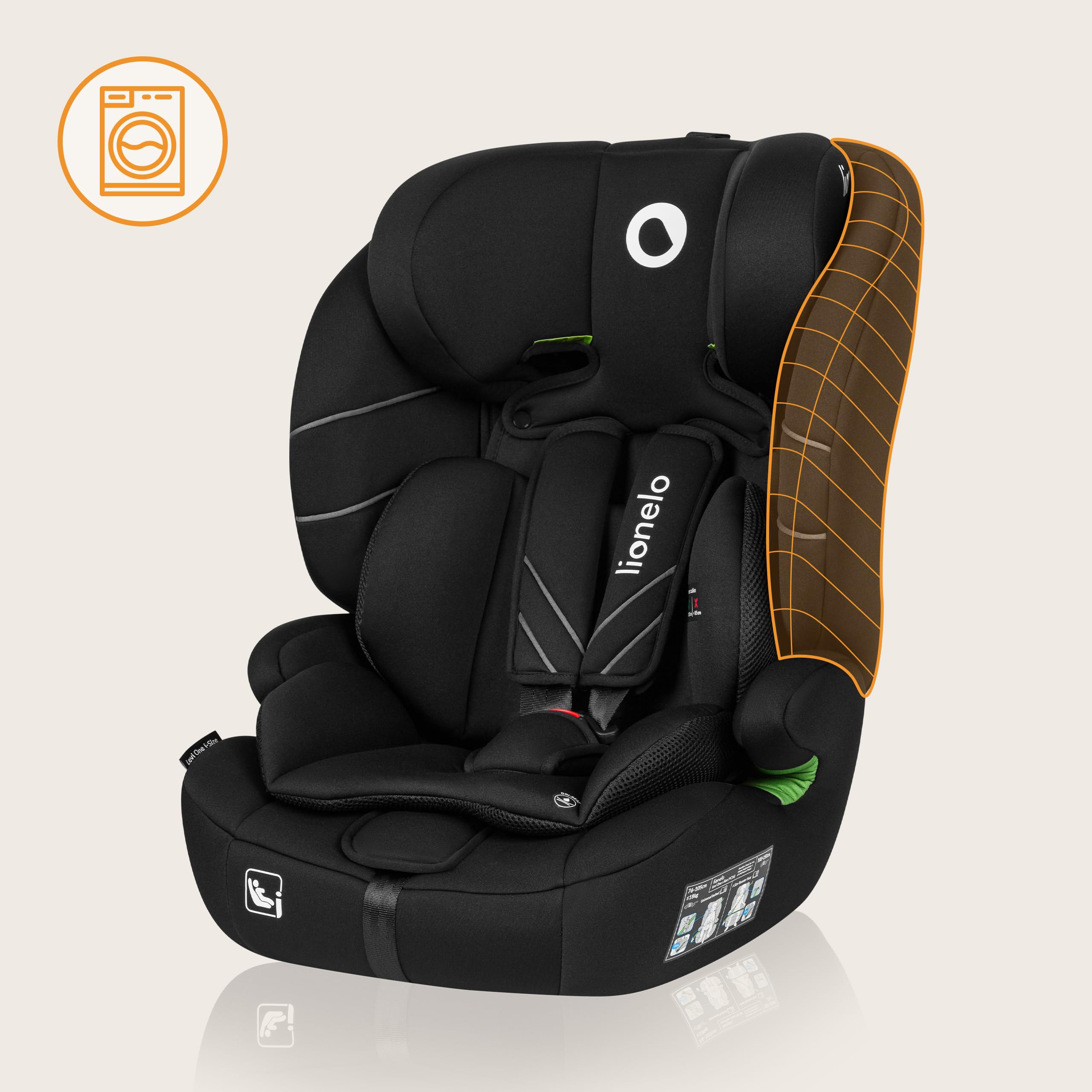 lionelo-levi-one-si-ge-auto-i-size-black-carbon-76-150-cm image 5