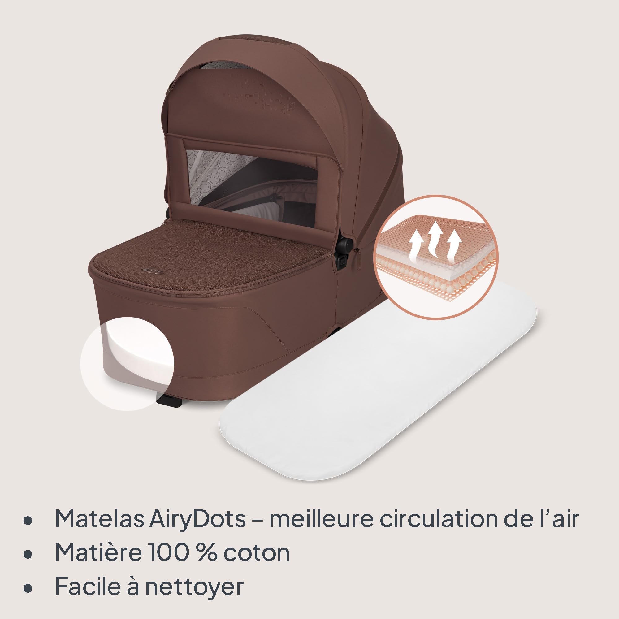 lionelo-freya-poussette-2en1-0-22-kg-marron-nacelle-pliable image 4