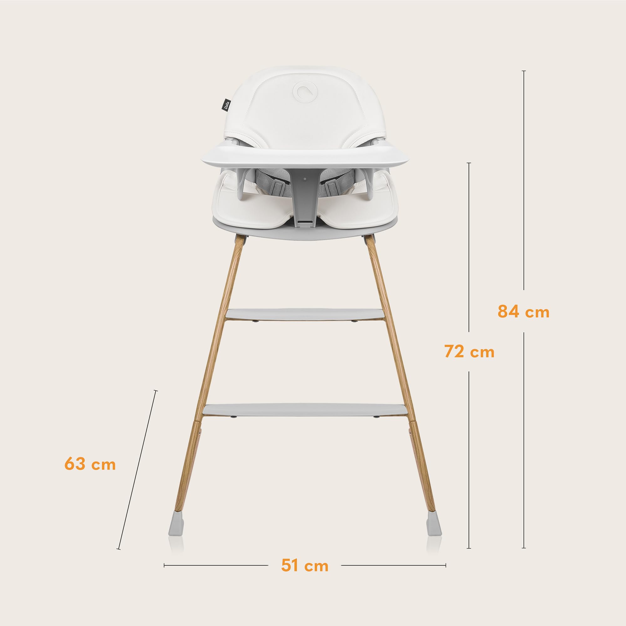 lionelo-dalia-chaise-haute-b-b-volutive-natural-2-en-1 image 8