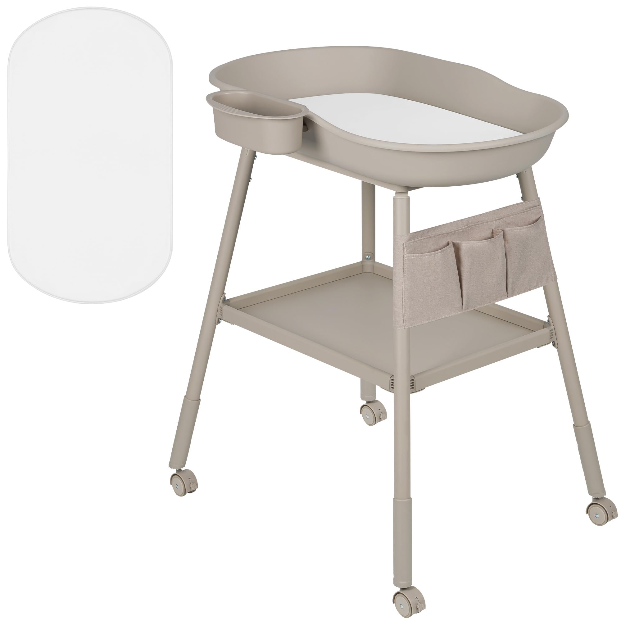 lionelo-rosie-table-langer-b-b-roulettes-hauteur-r-glable image 1