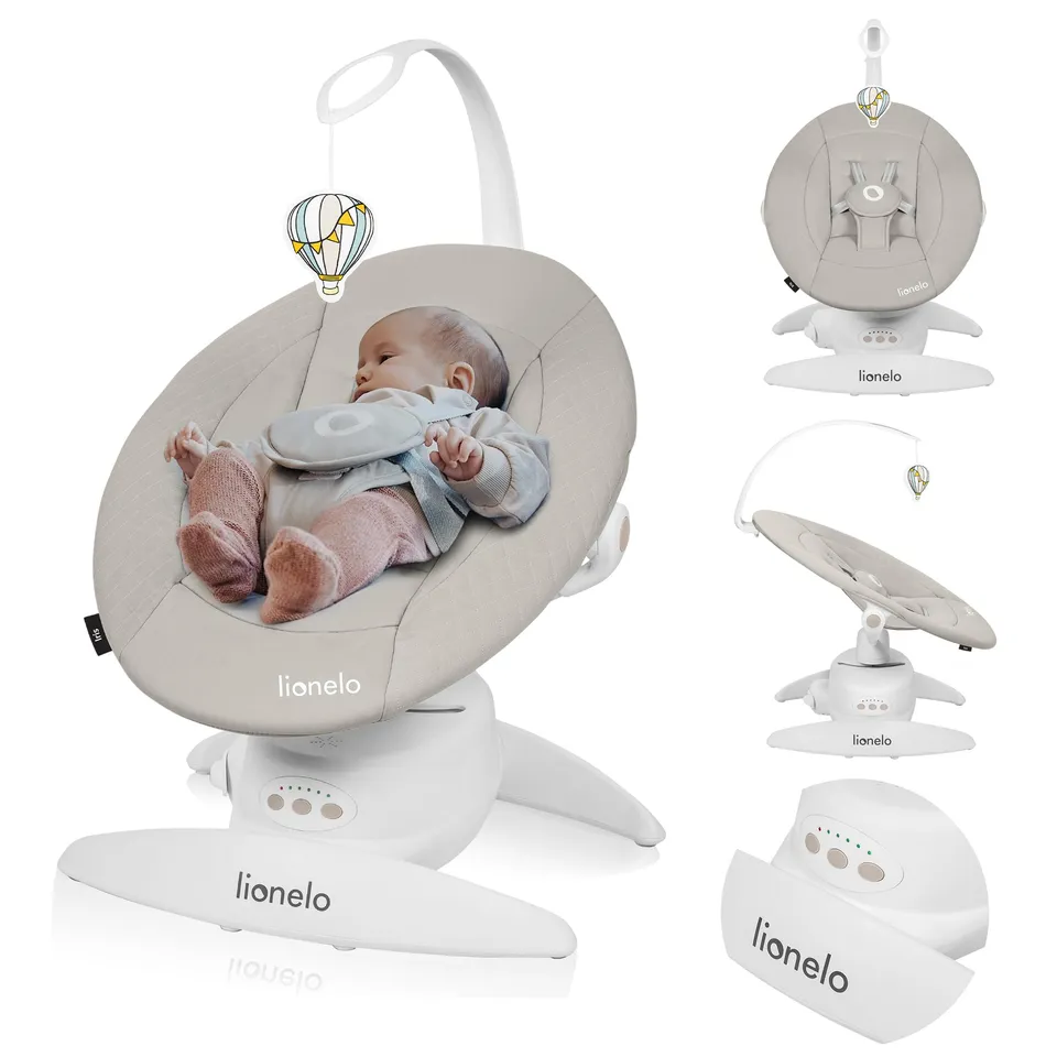 lionelo-iris-transat-balancelle-lectrique-beige-360-9-kg image 1