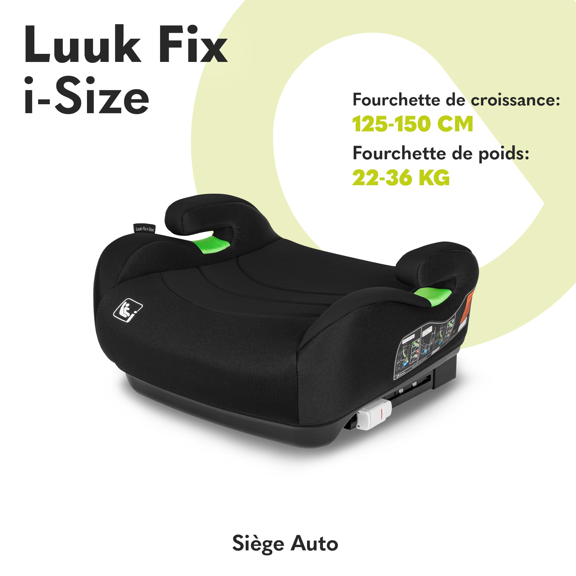 lionelo-luuk-fix-i-size-rehausseur-auto-noir-22-36-kg image 2