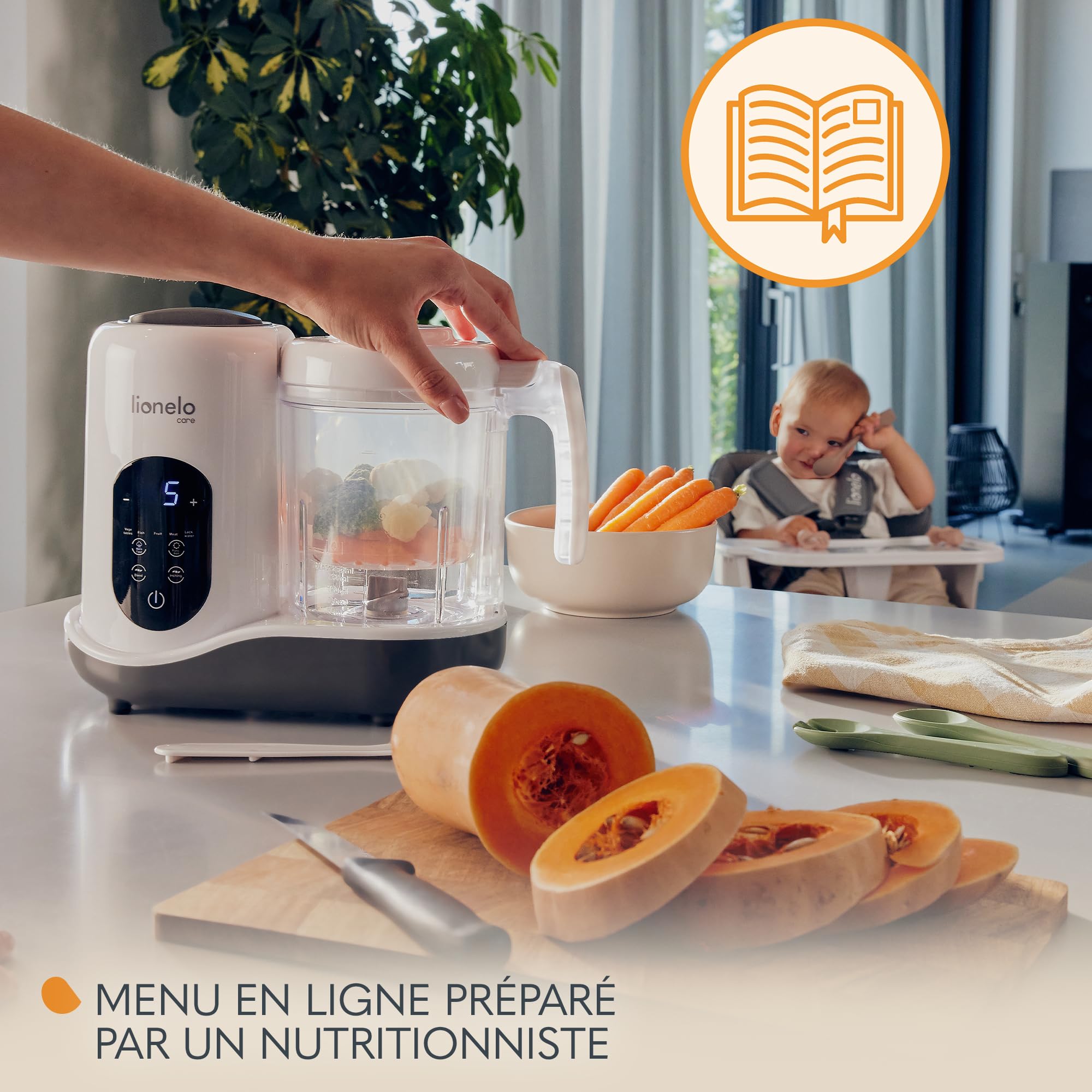 lionelo-babymenu-robot-cuiseur-mixeur-b-b-8-en-1 image 7