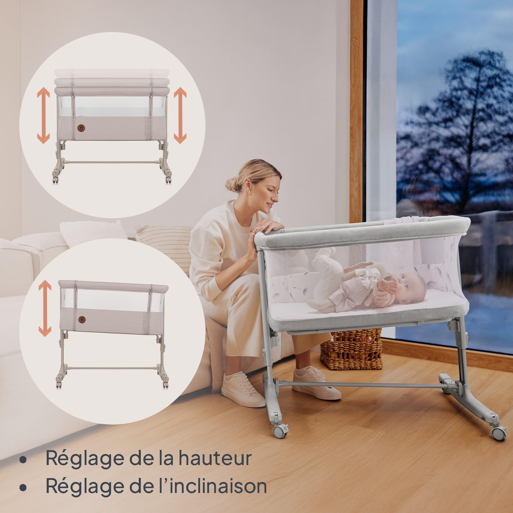 lionelo-aurora-3en1-lit-cododo-b-b-beige-caf-r-glable image 6