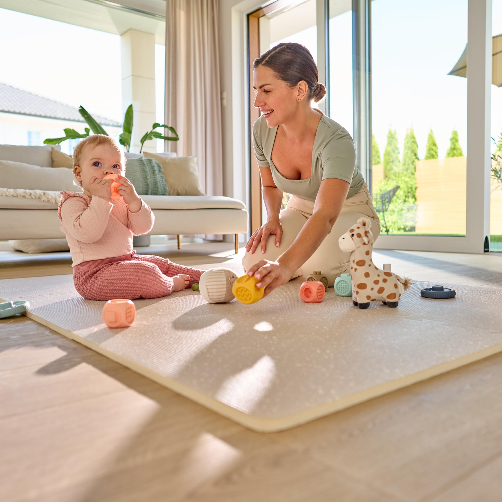 lionelo-yoka-tapis-jeu-puzzle-beige-173x116-cm image 2
