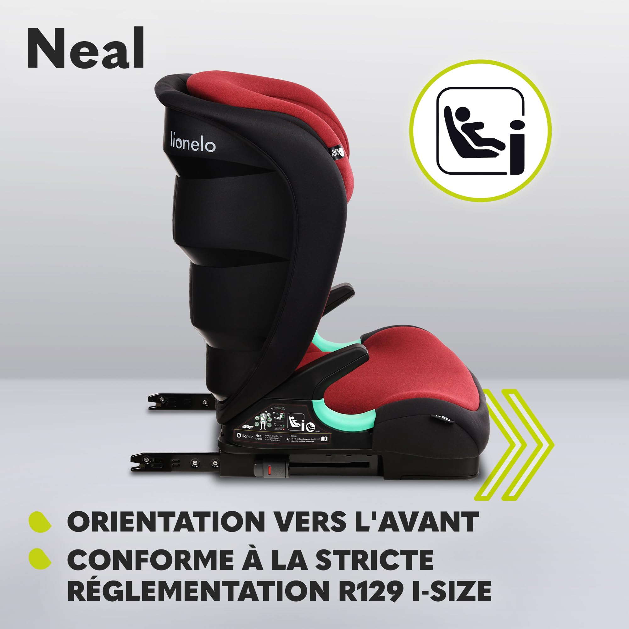 lionelo-neal-si-ge-auto-isofix-i-size-rouge-15-36-kg image 3