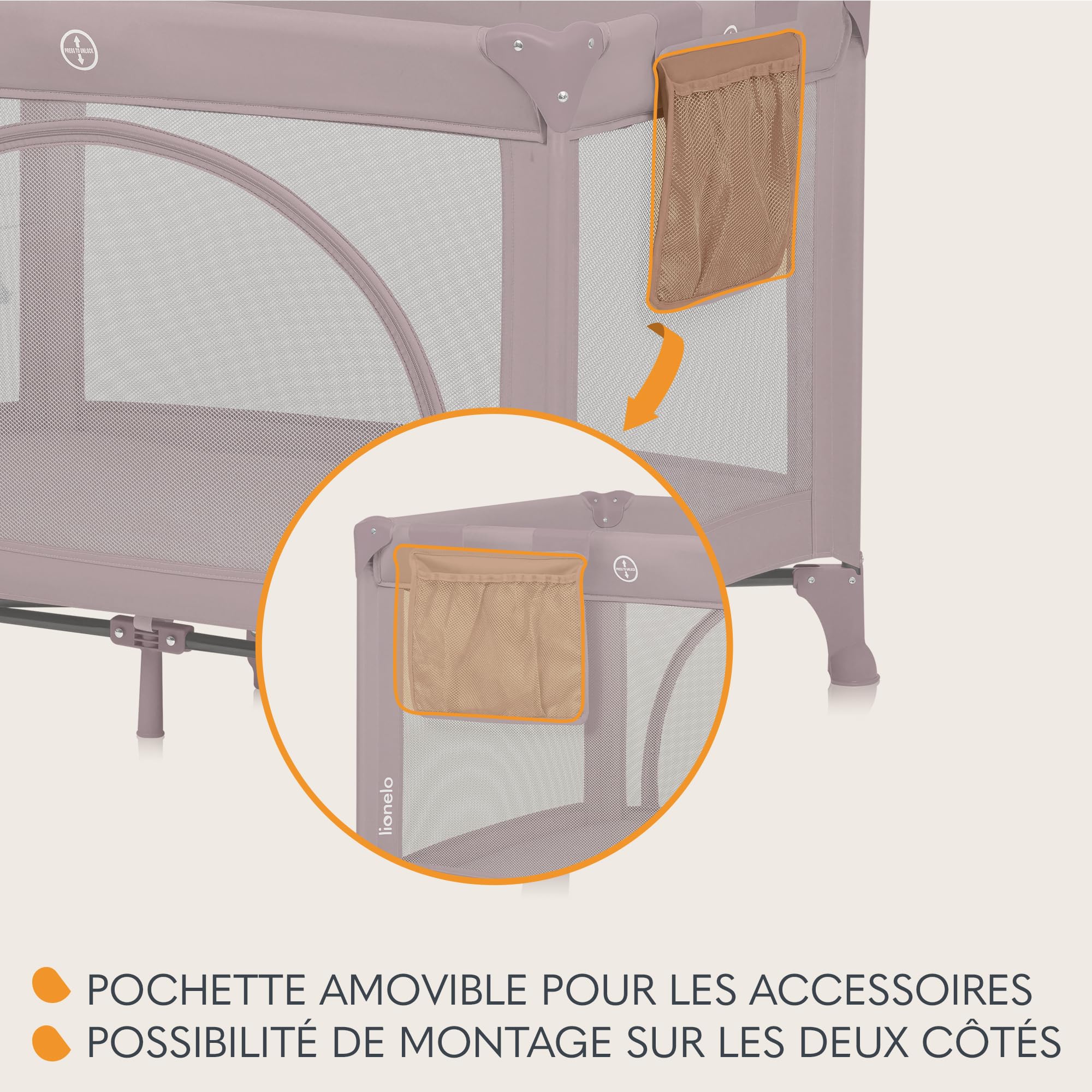 lionelo-laura-lit-parapluie-rose-2-en-1-avec-matelas image 7