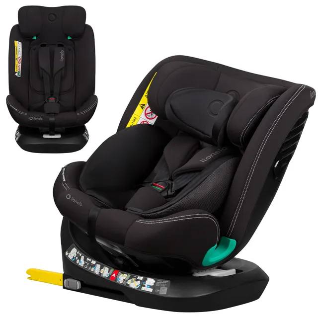 lionelo-bastiaan-one-i-size-si-ge-auto-black-carbon-360 image 1