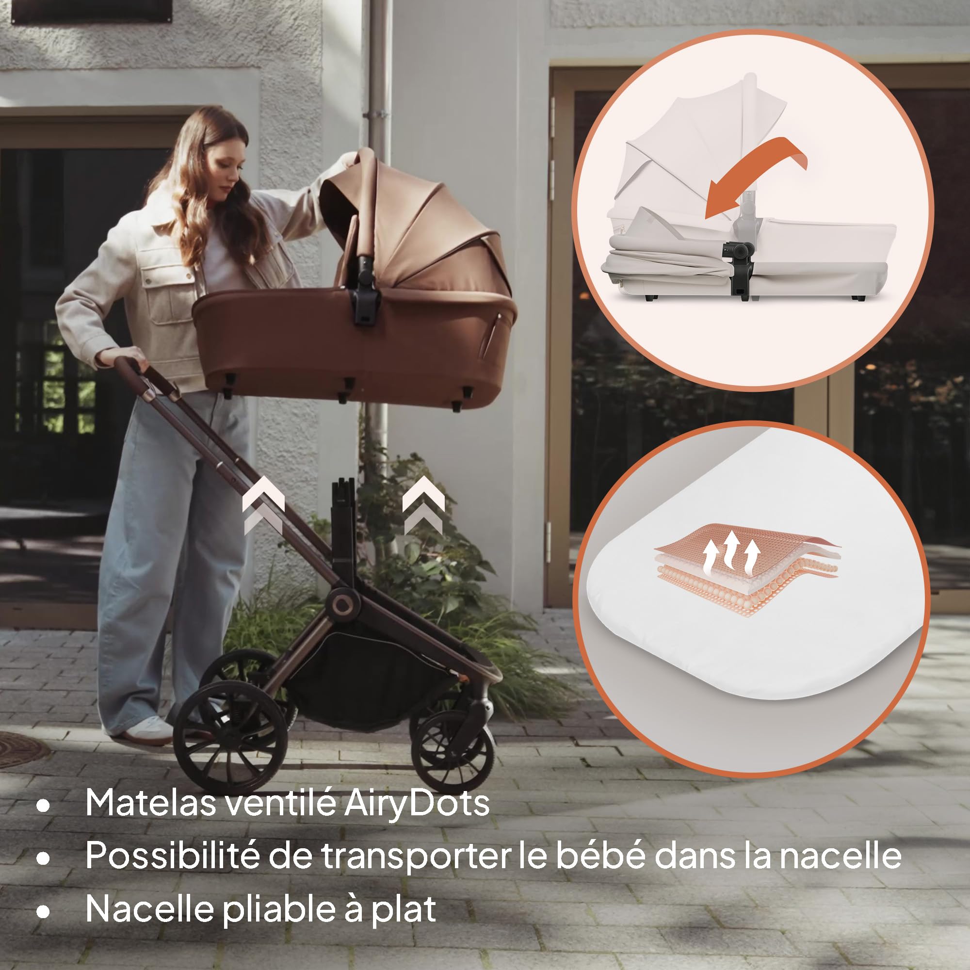 lionelo-mika-plus-2-en-1-poussette-nacelle-beige-22kg image 6