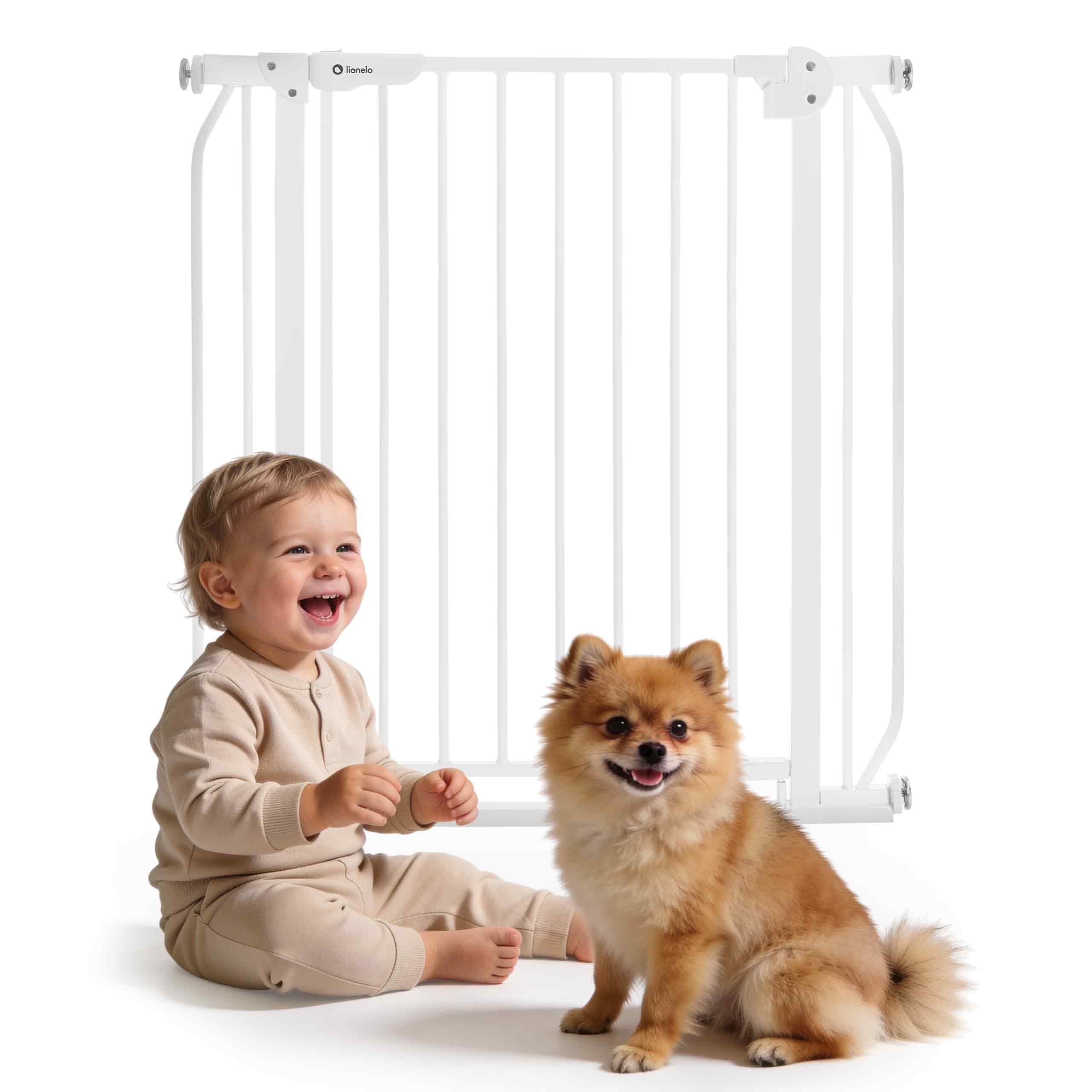 lionelo-truus-slim-barri-re-enfant-blanche-75-105-cm-sans-per-age image 1