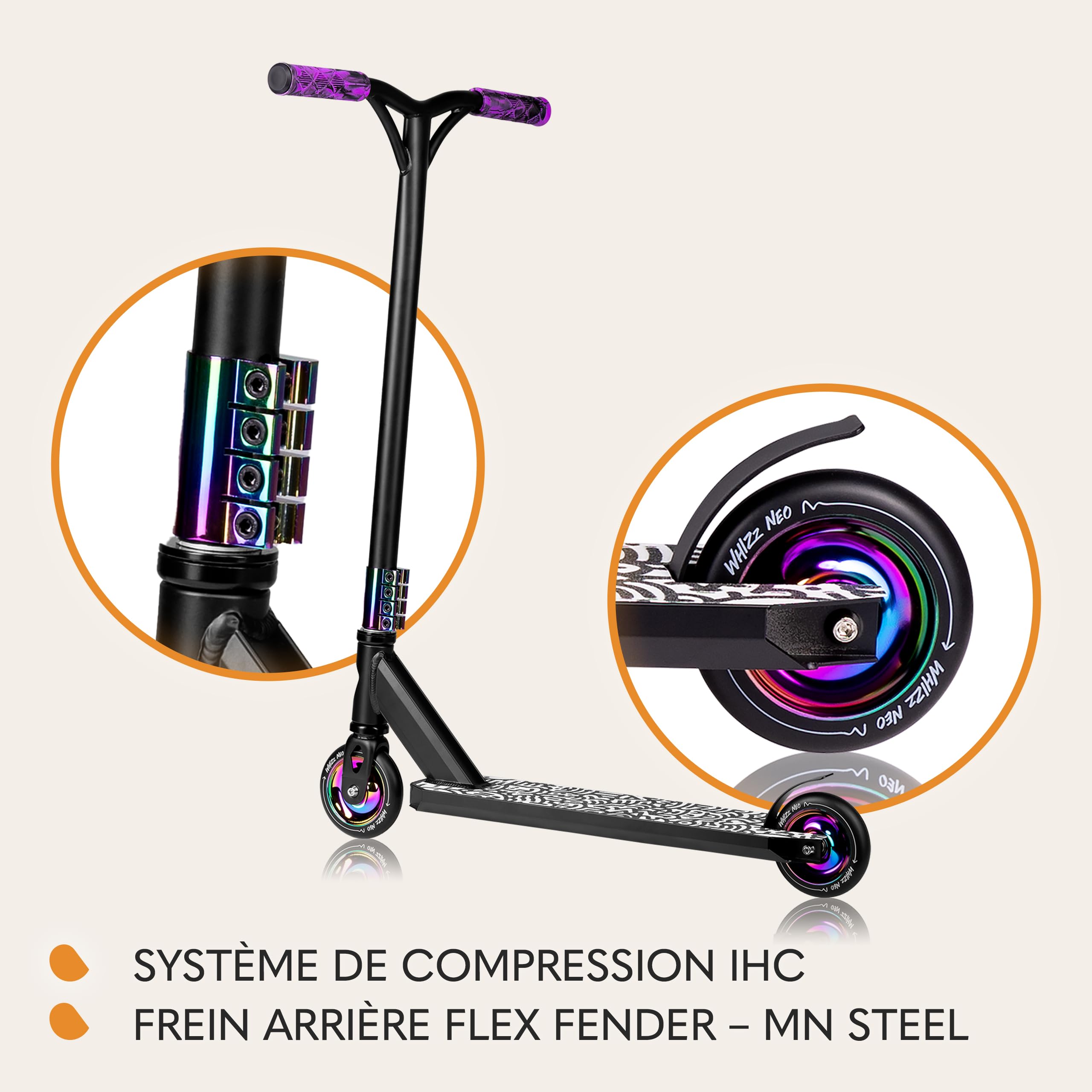 lionelo-whizz-neo-trottinette-freestyle-bleu-110-mm-abec-9 image 6