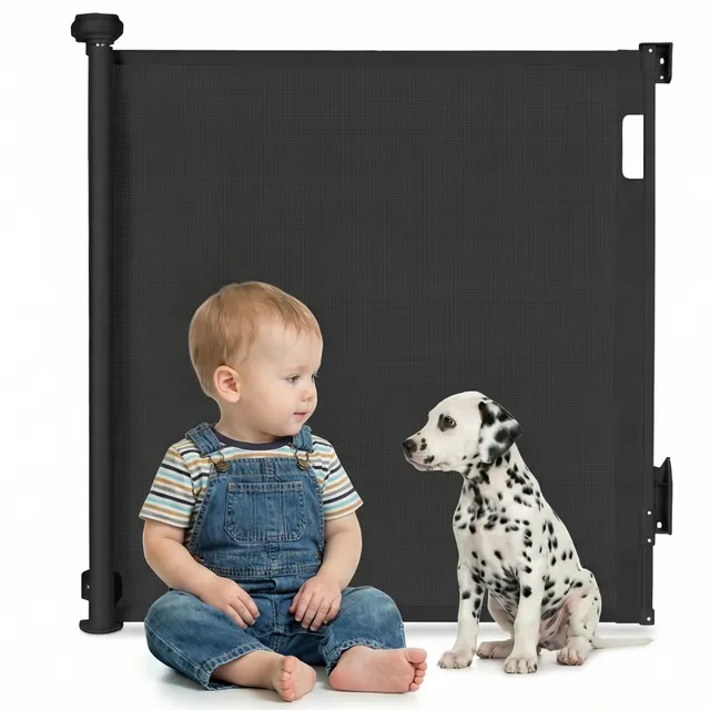 lionelo-thea-barri-re-s-curit-r-tractable-noir-140-cm image 1