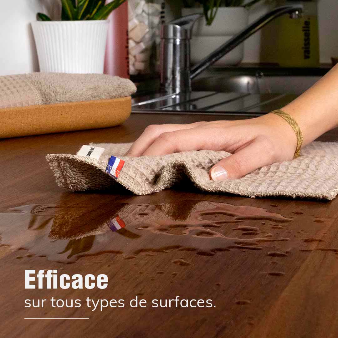 la-marque-en-moins-essuie-tout-lavable-noisette-lot-4 image 2