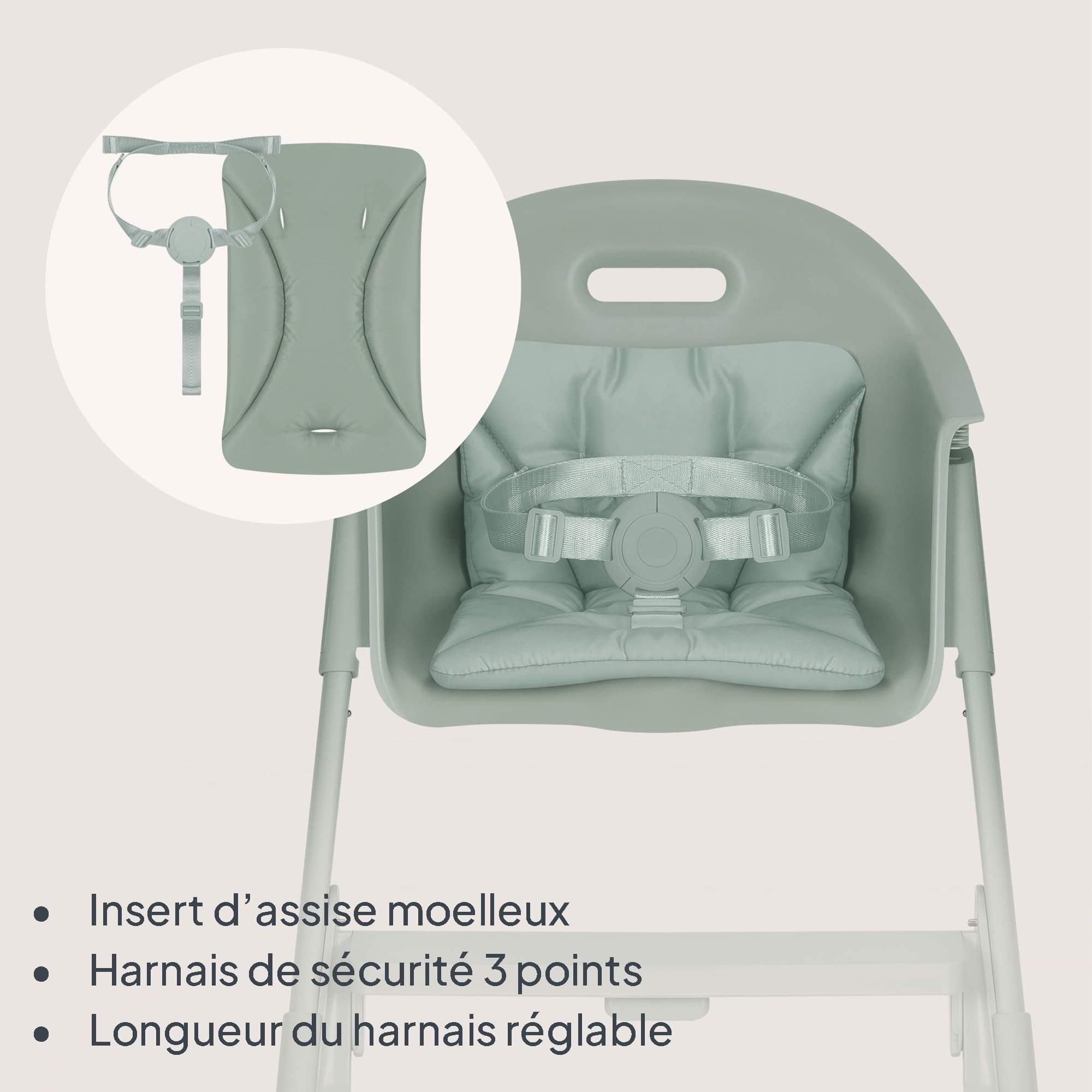 lionelo-beny-chaise-haute-b-b-vert-6-36-mois-15-kg image 7