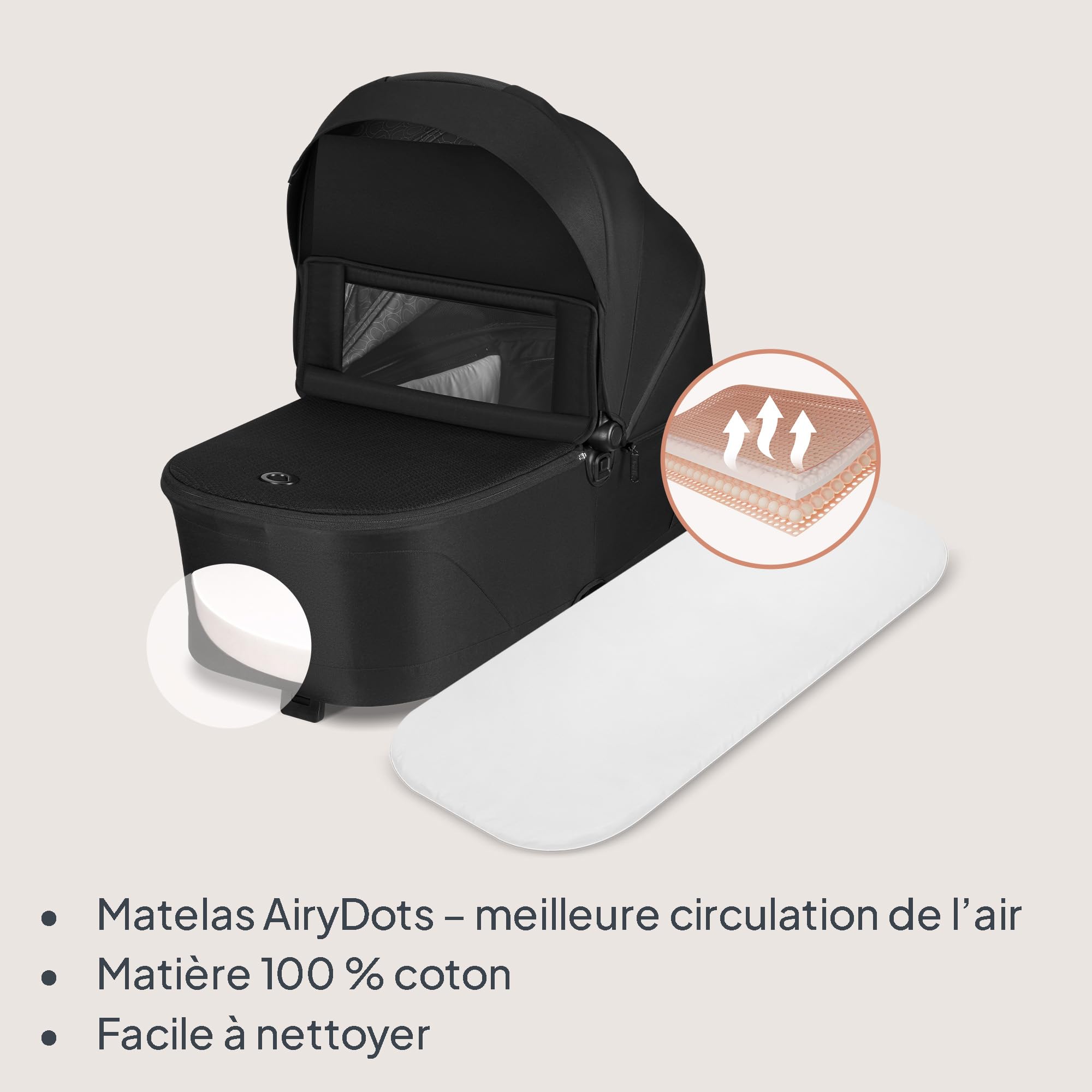 lionelo-freya-poussette-trio-3-en-1-black-nacelle-i-size image 5