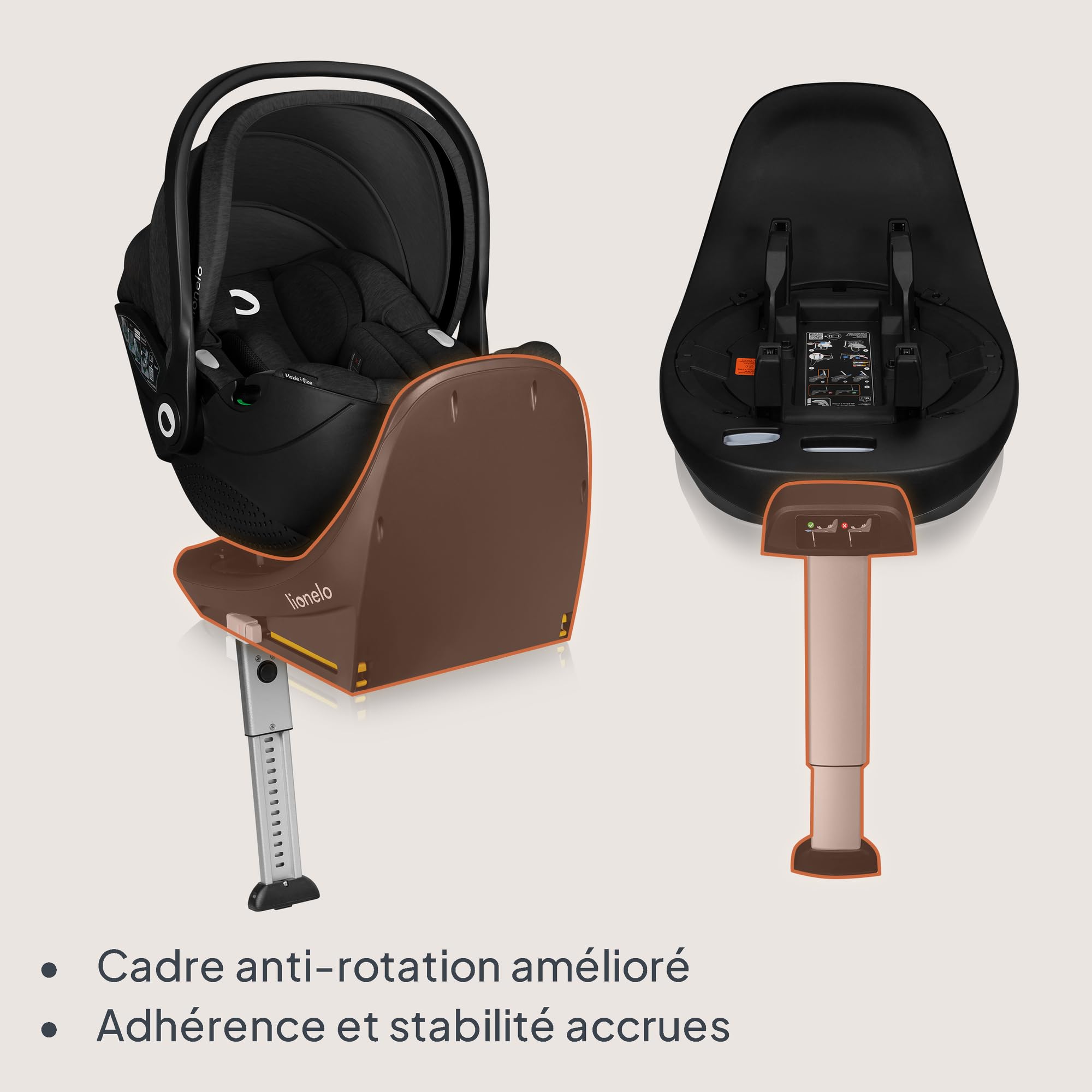 lionelo-moxie-i-size-base-si-ge-auto-isofix-360 image 2