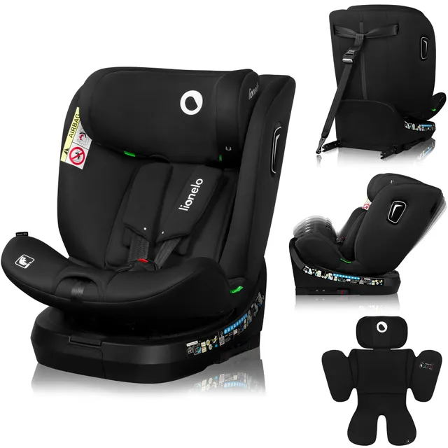lionelo-brave-i-size-si-ge-auto-pivotant-360-noir image 1