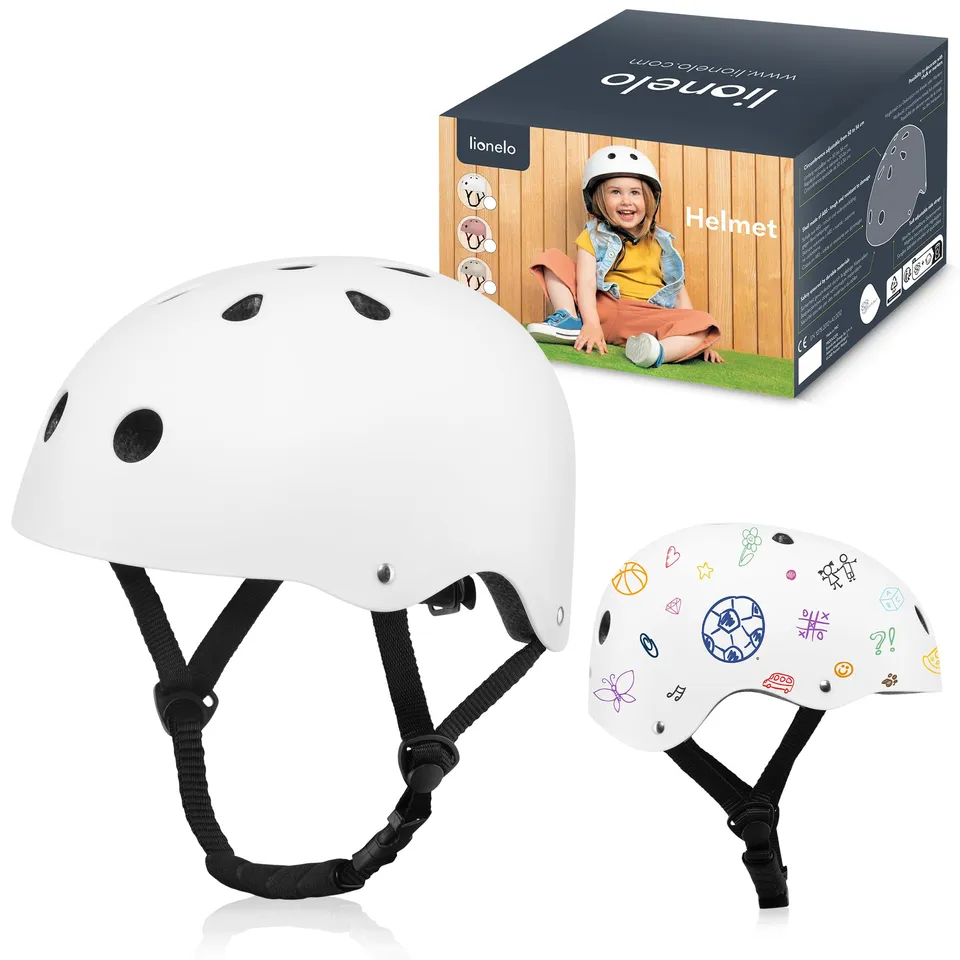 lionelo-helmet-casque-v-lo-enfant-blanc-50-56-cm-intertek image 1