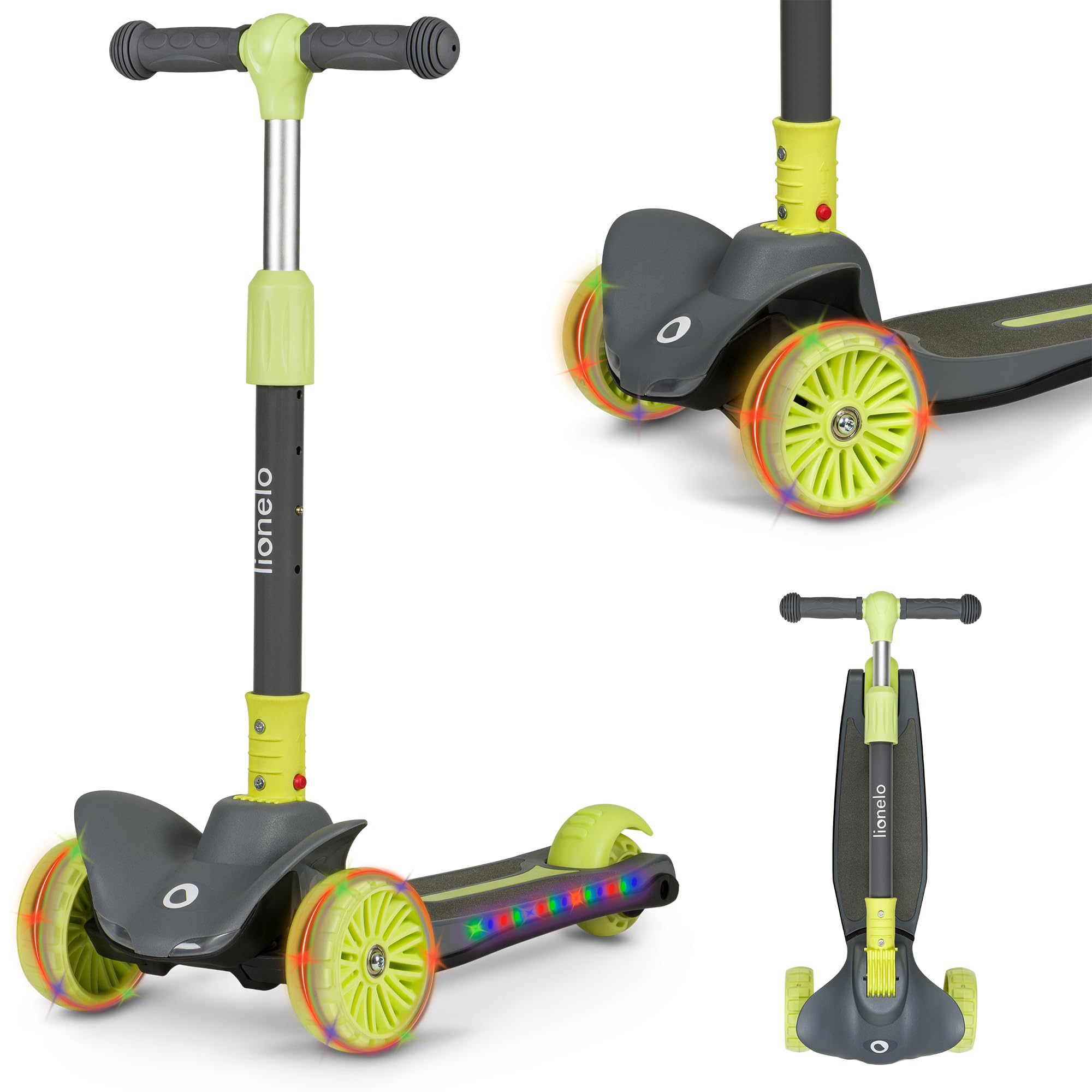 lionelo-timmy-trottinette-3-roues-lime-led-50-kg image 1
