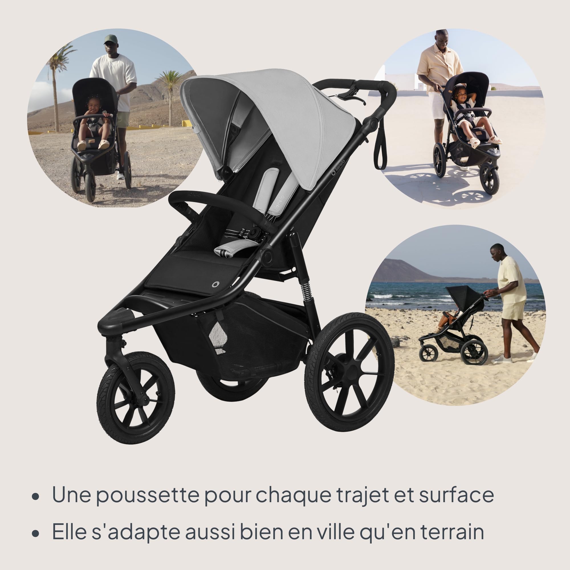lionelo-azura-poussette-jogging-3-roues-22-kg-grey image 2