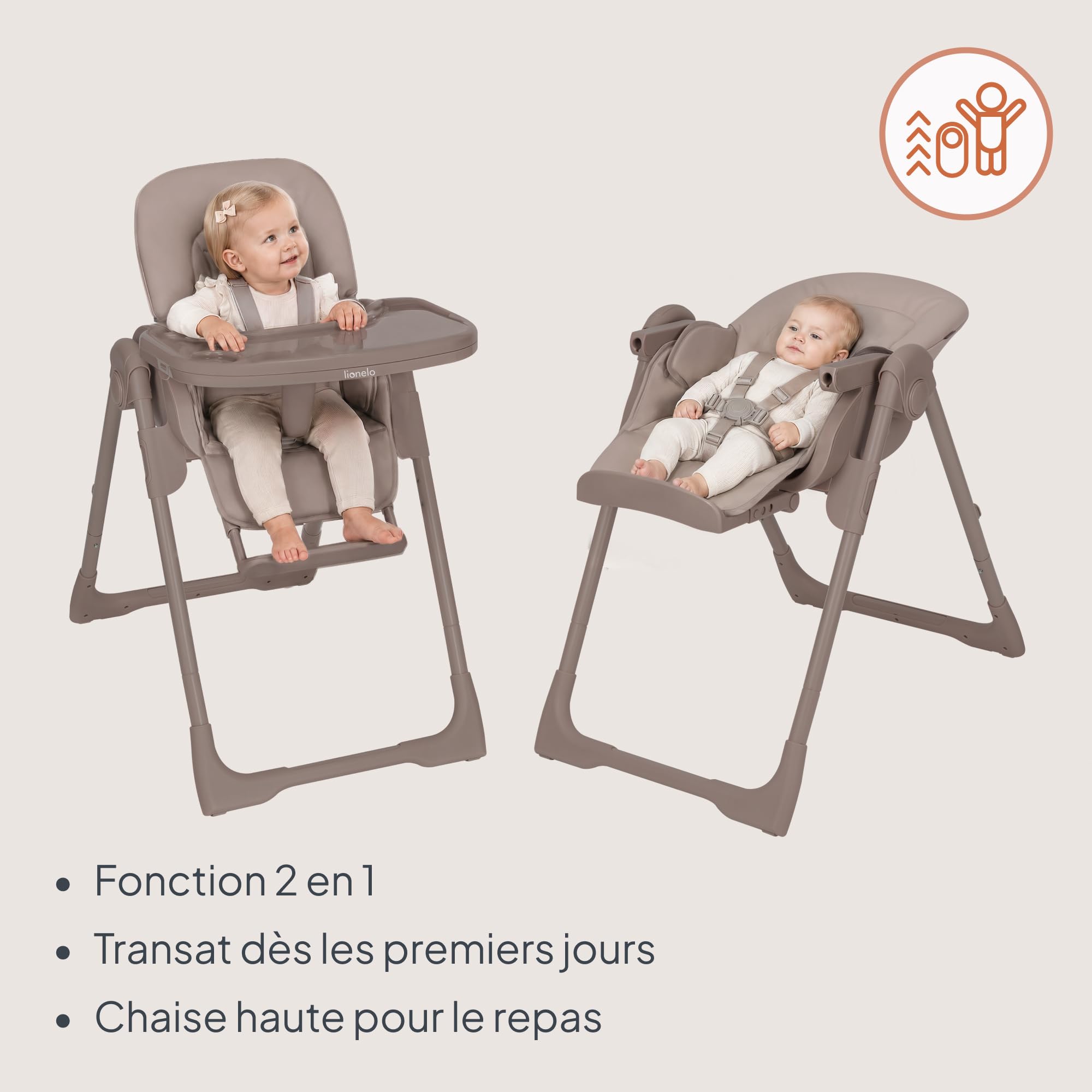 lionelo-linn-plus-chaise-haute-b-b-2-en-1-transat-15-kg-2 image 2
