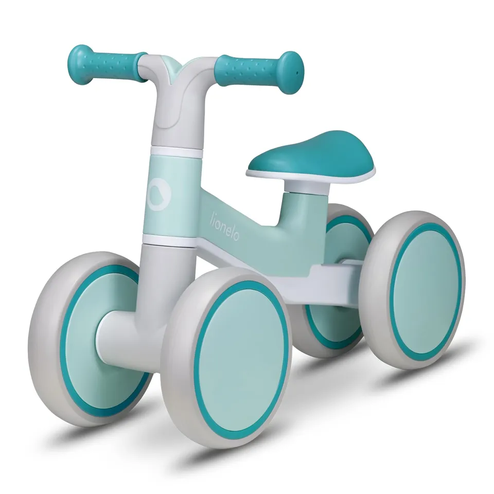 lionelo-villy-draisienne-4-roues-turquoise-1-3-ans-30-kg image 1