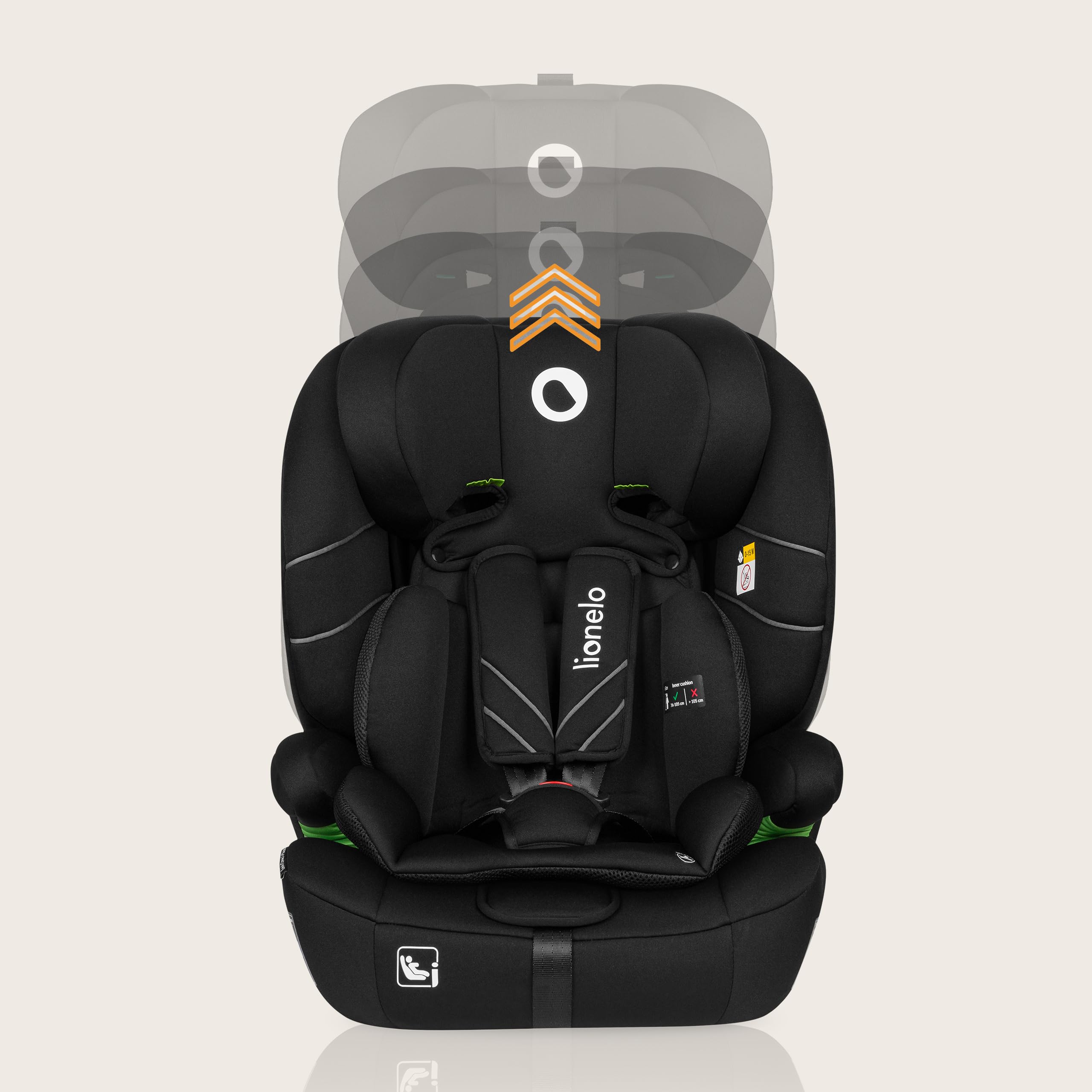 lionelo-levi-one-si-ge-auto-i-size-black-carbon-76-150-cm image 6