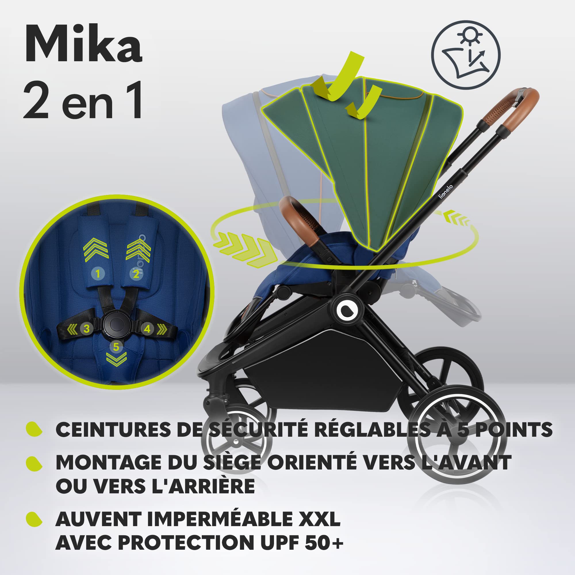 lionelo-mika-poussette-2en1-nacelle-bleu-position-allong-e image 3