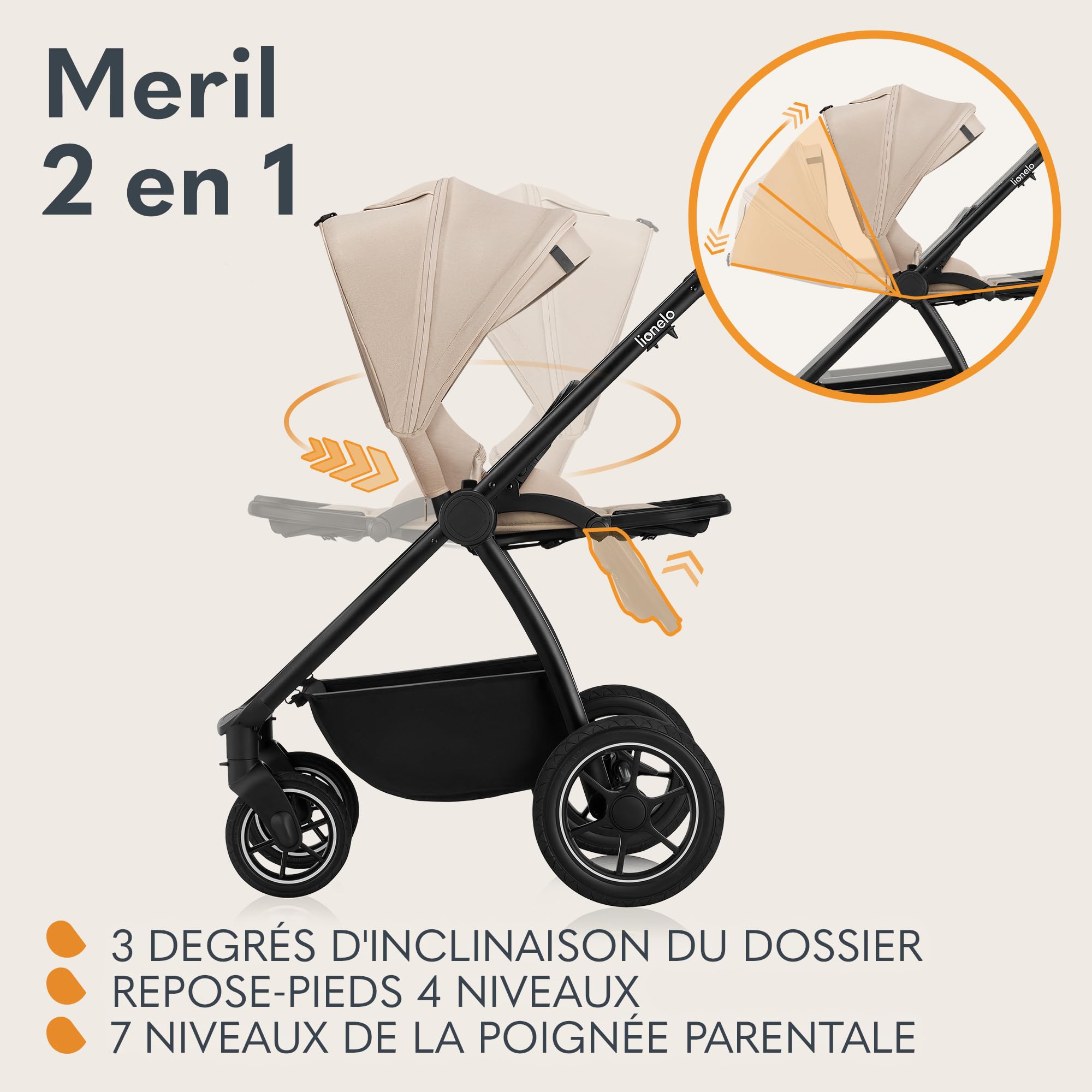 lionelo-meril-poussette-2-en-1-nacelle-beige image 3