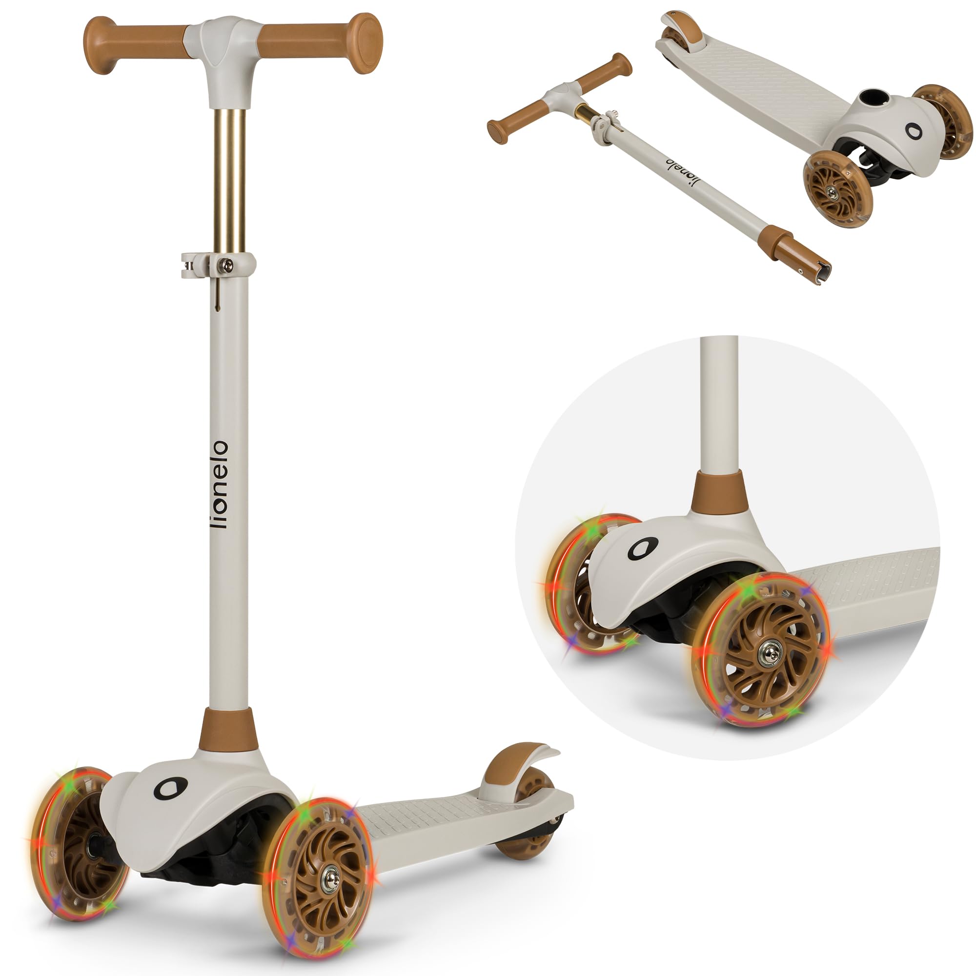 lionelo-jessy-trottinette-3-roues-enfant-pink-led-50-kg image 8