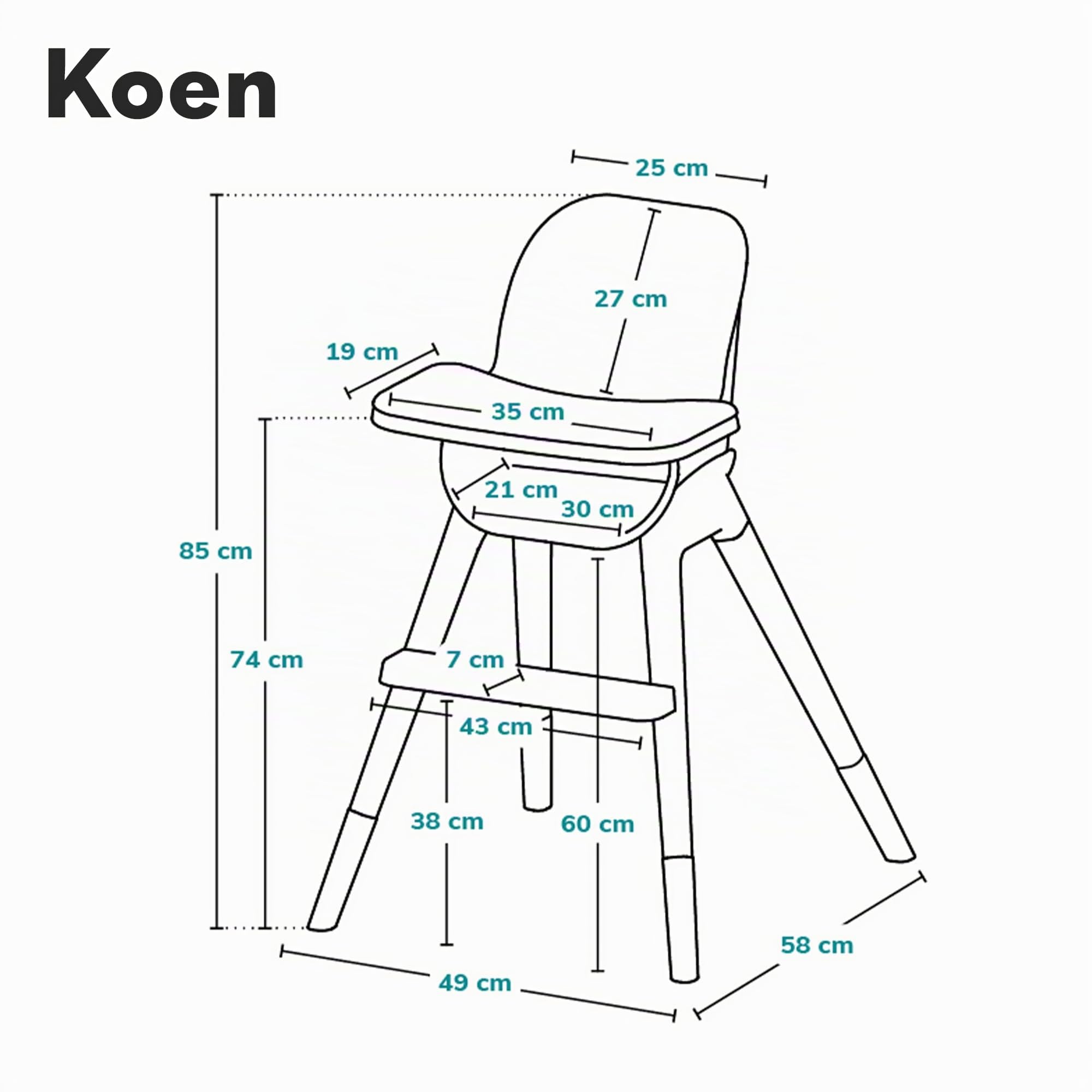 lionelo-koen-chaise-haute-b-b-2-en-1-bleue-15-kg image 8