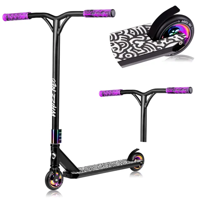 lionelo-whizz-neo-trottinette-freestyle-bleu-110-mm-abec-9 image 1