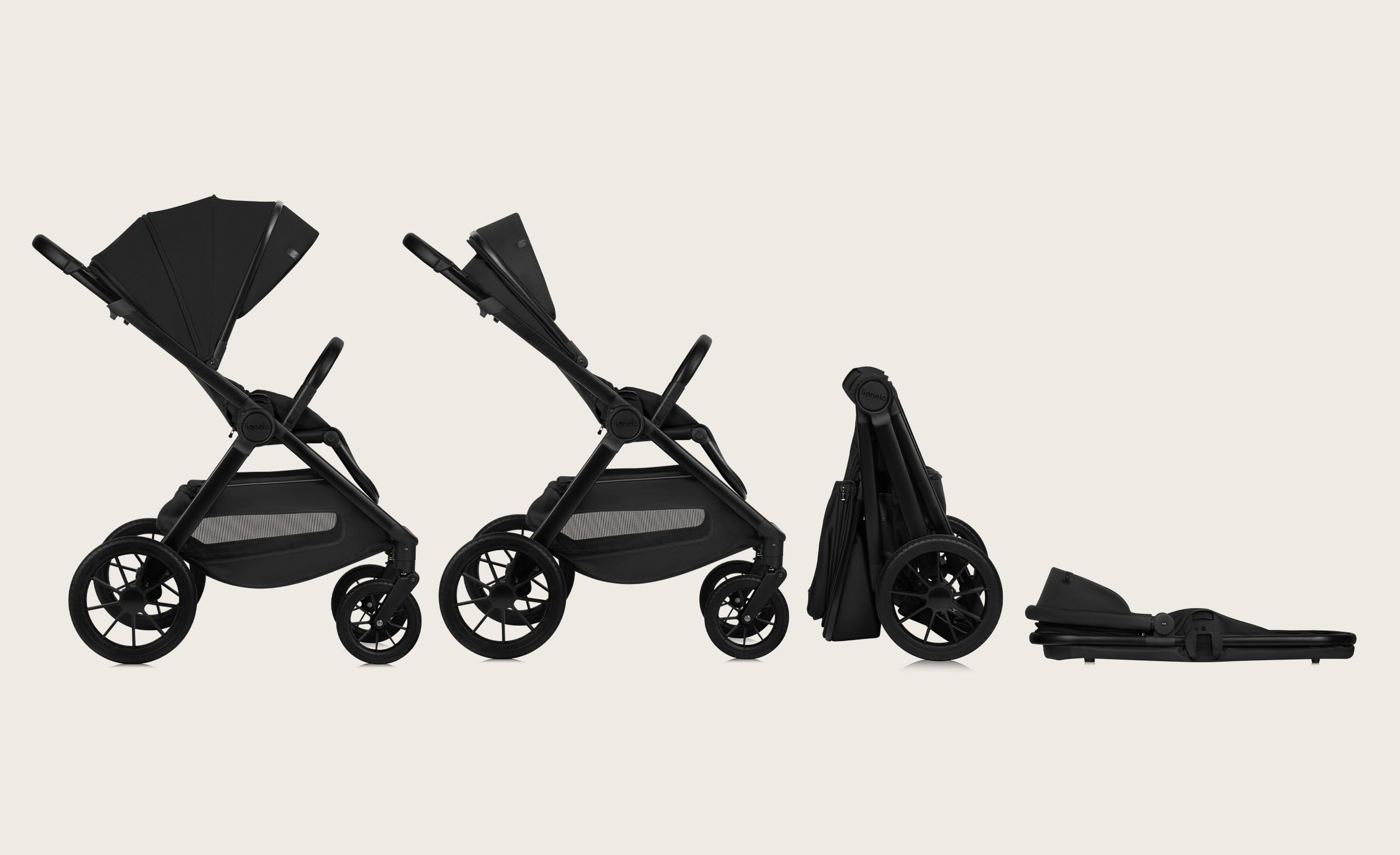 lionelo-layla-poussette-2-en-1-nacelle-noire-22-kg-upf50 image 2