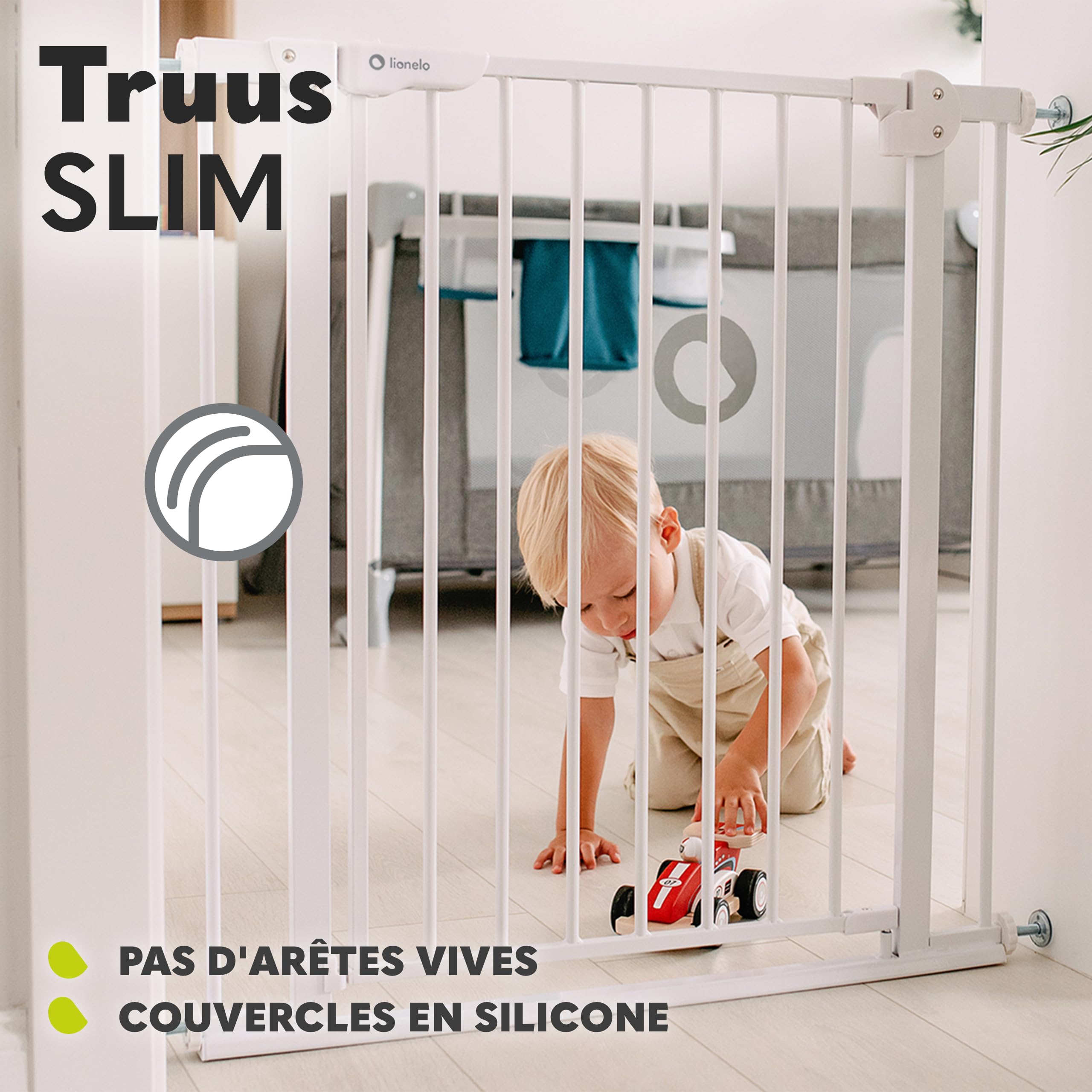 lionelo-truus-slim-barri-re-enfant-blanche-75-105-cm-sans-per-age image 7