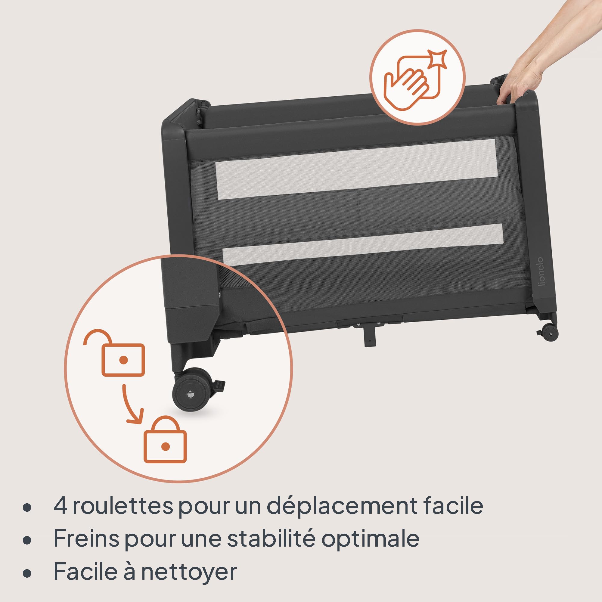 lionelo-patty-lit-parapluie-b-b-grey-5-en-1-avec-matelas image 8