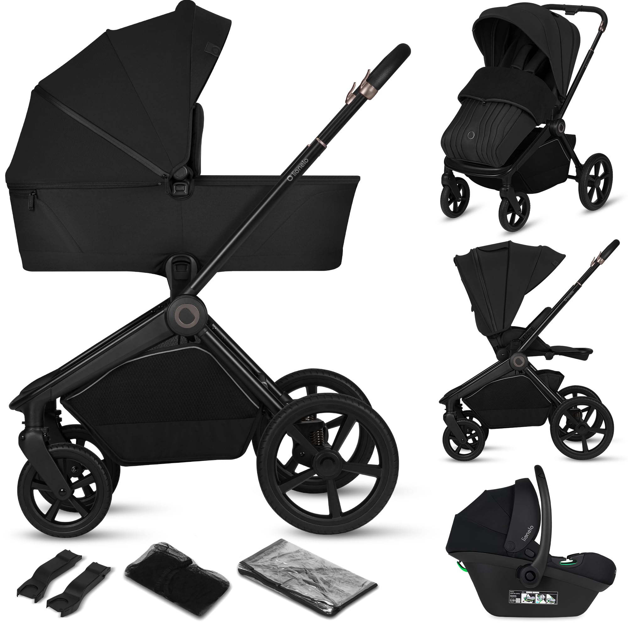 lionelo-freya-poussette-trio-3-en-1-black-nacelle-i-size image 1