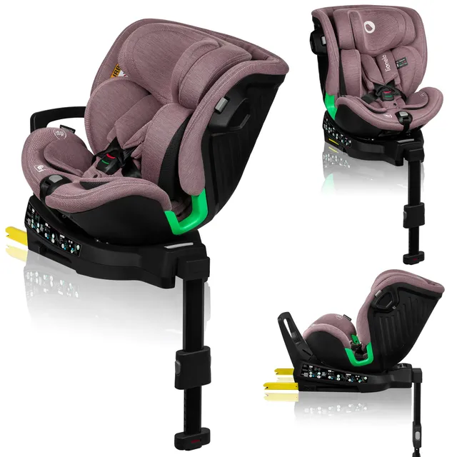 lionelo-harmony-i-size-si-ge-auto-pivotant-rose-40-150-cm image 1