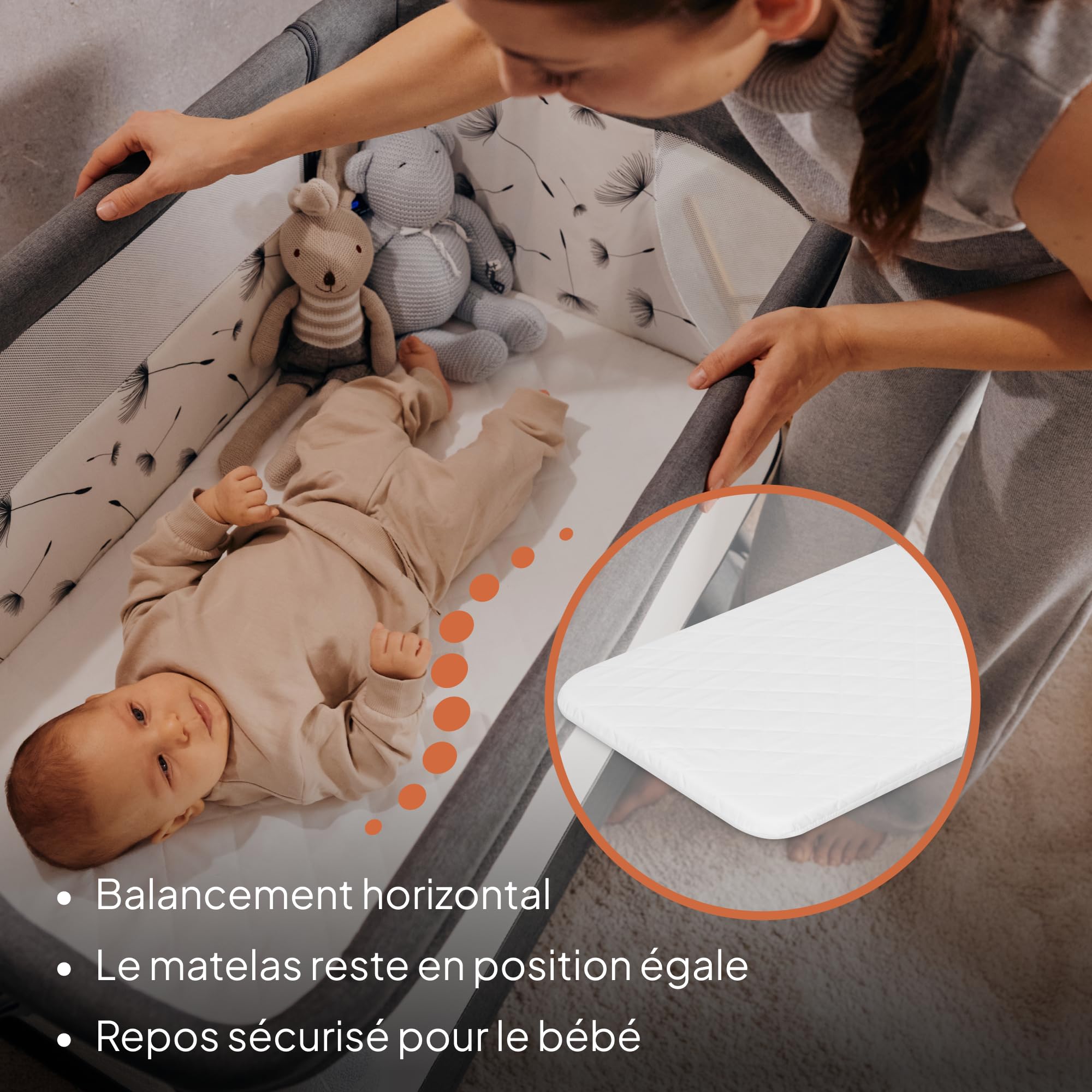 lionelo-leonie-plus-lit-cododo-beige-3-en-1-avec-matelas image 5