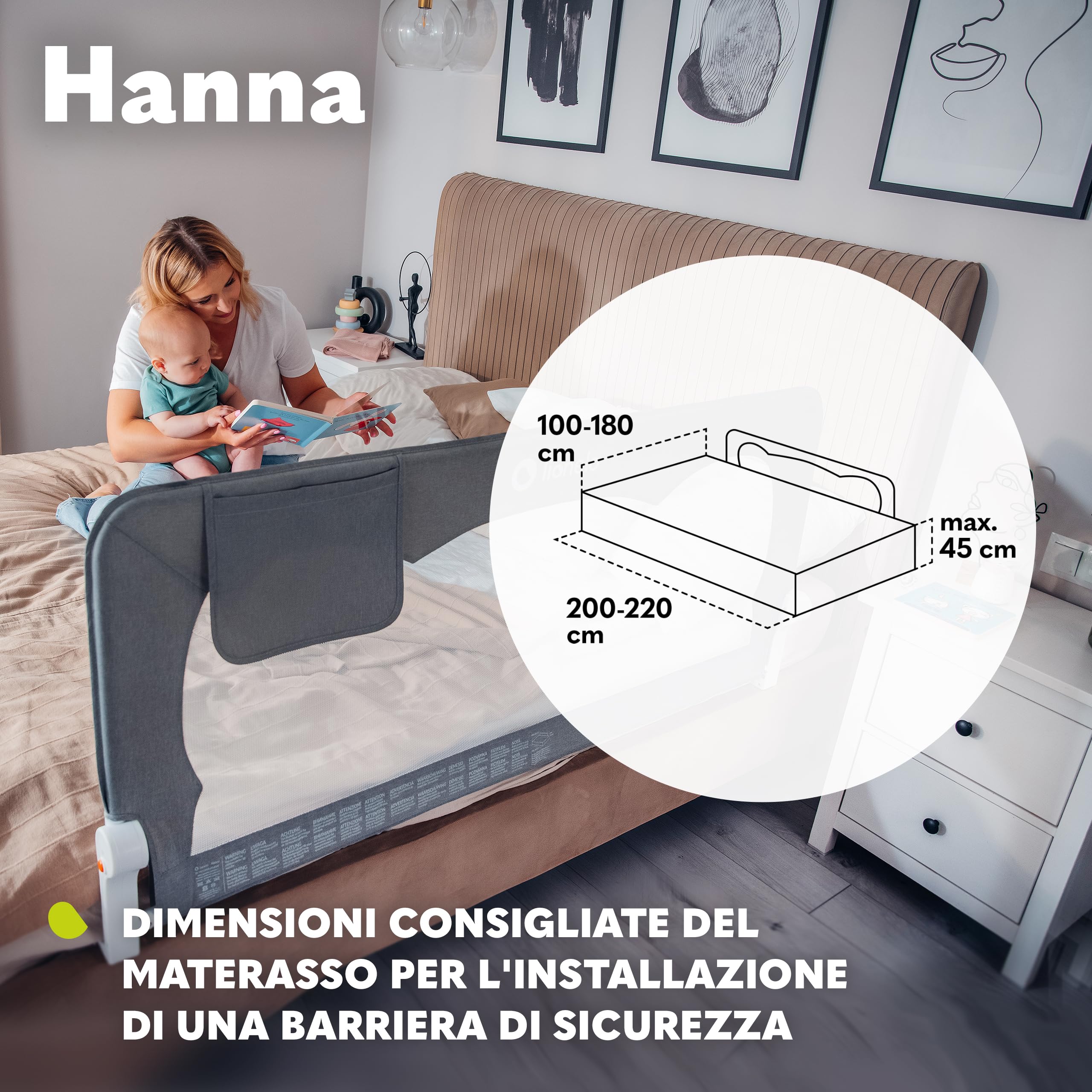 lionelo-hanna-barri-re-de-lit-150-cm-pliable-grise-anti-chute image 7