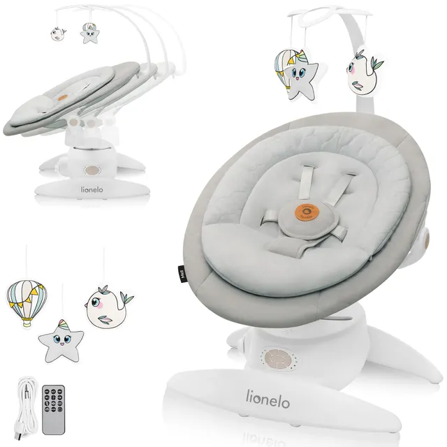 lionelo-mell-transat-b-b-lectrique-beige-5-vitesses image 1