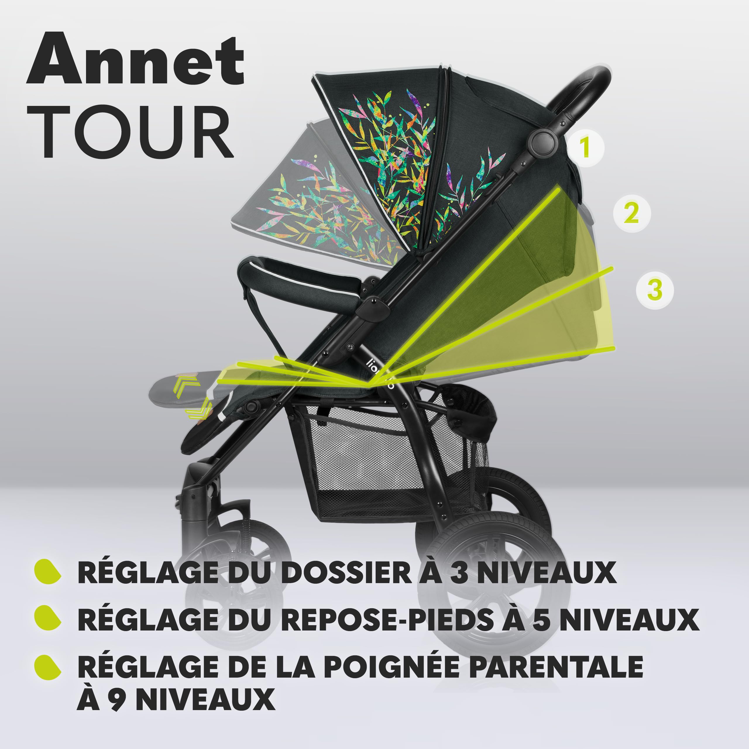 lionelo-annet-tour-poussette-canne-dreamin-position-allong-e-22-kg image 3