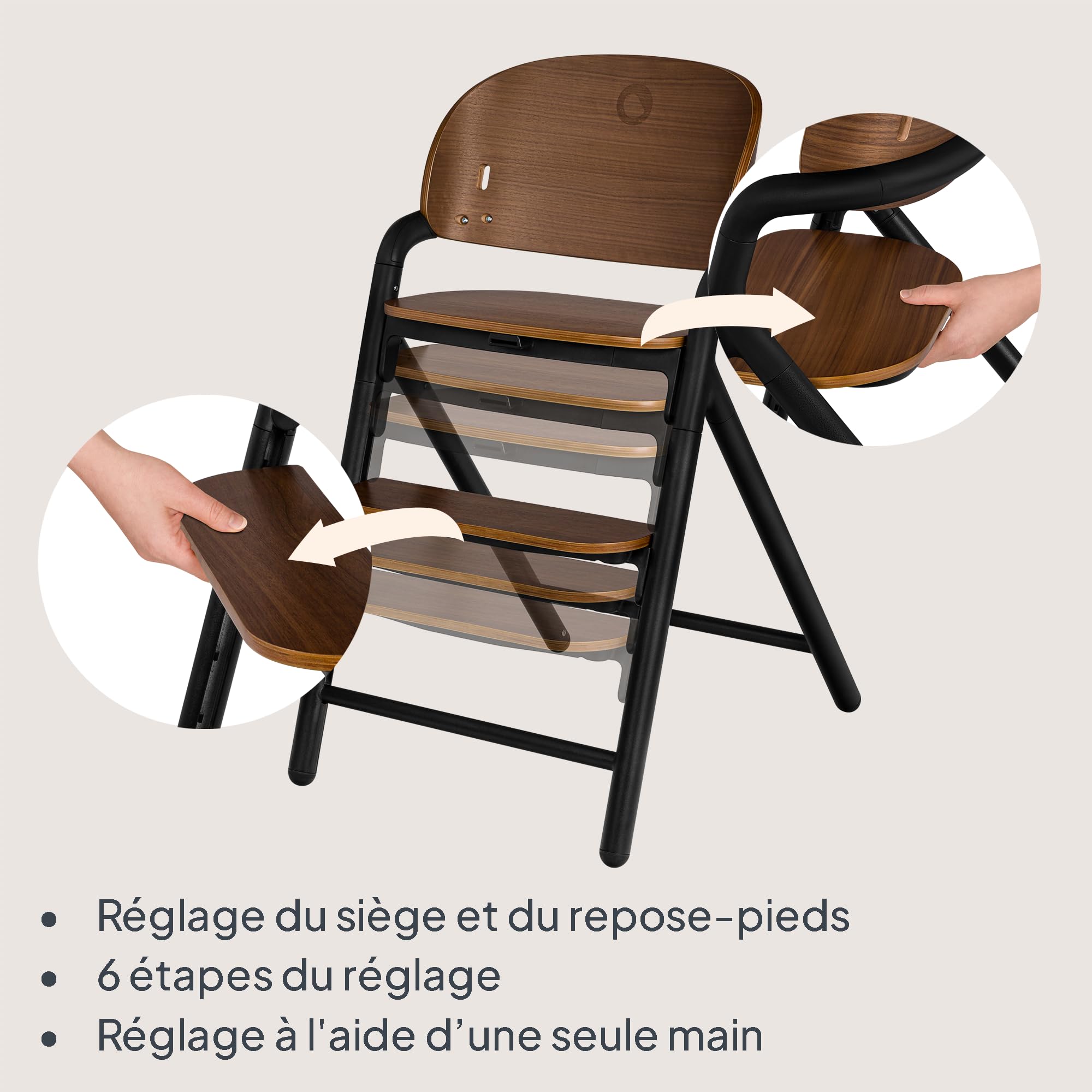 lionelo-celia-chaise-haute-volutive-bois-noir-3-en-1-110-kg image 4