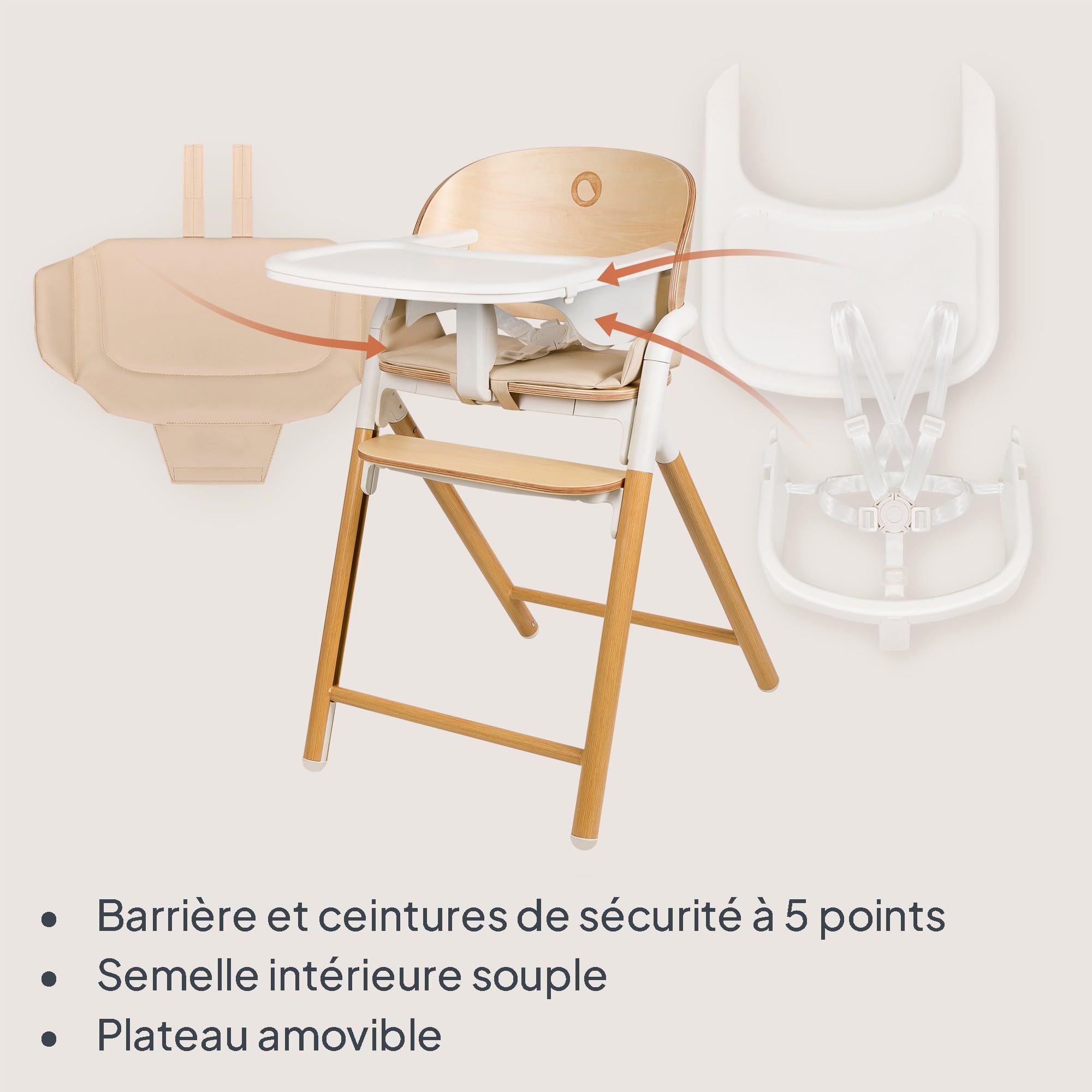 lionelo-celia-set-chaise-haute-b-b-bois-volutive-4-en-1 image 8