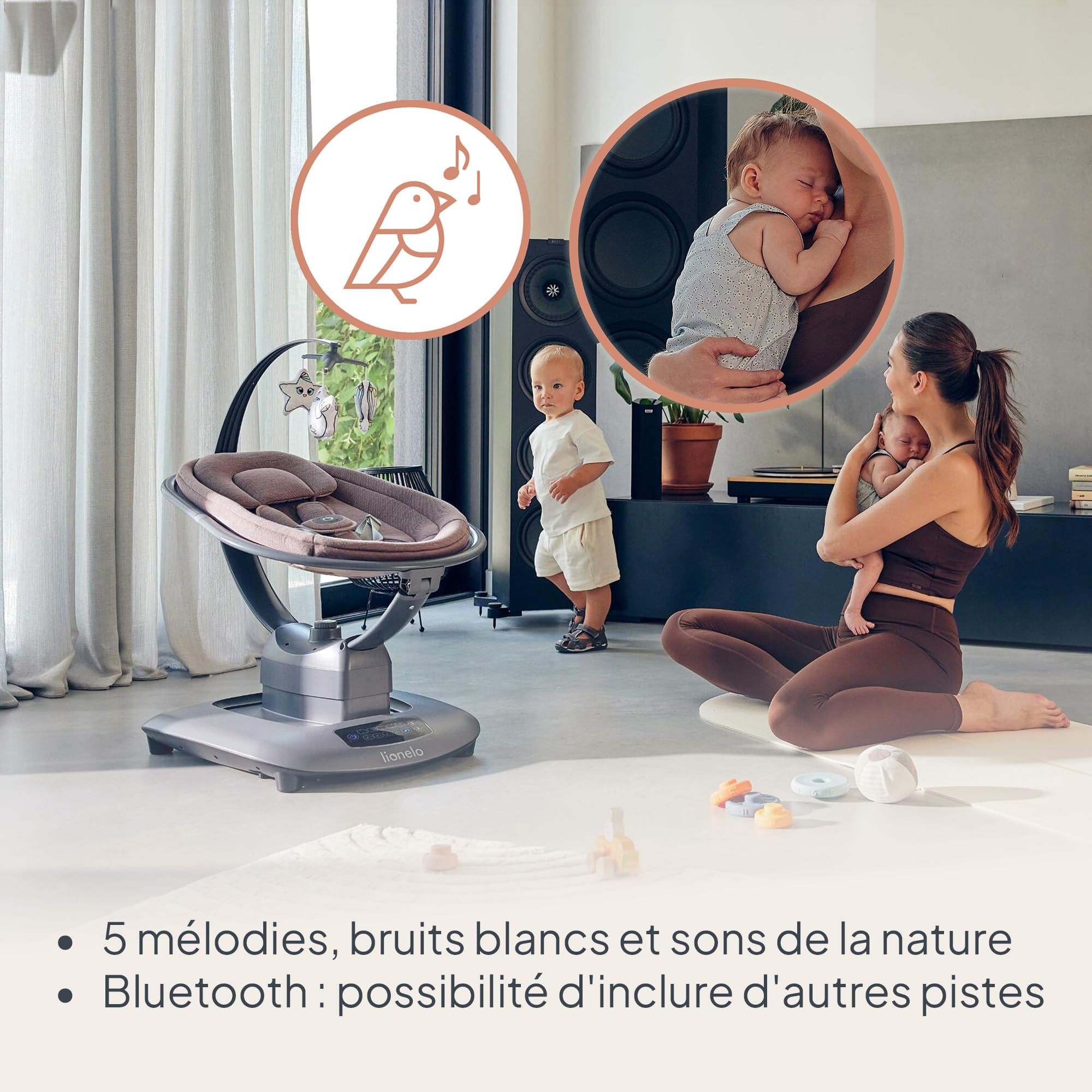 lionelo-blossom-transat-b-b-lectrique-rose-9-kg-bluetooth image 6