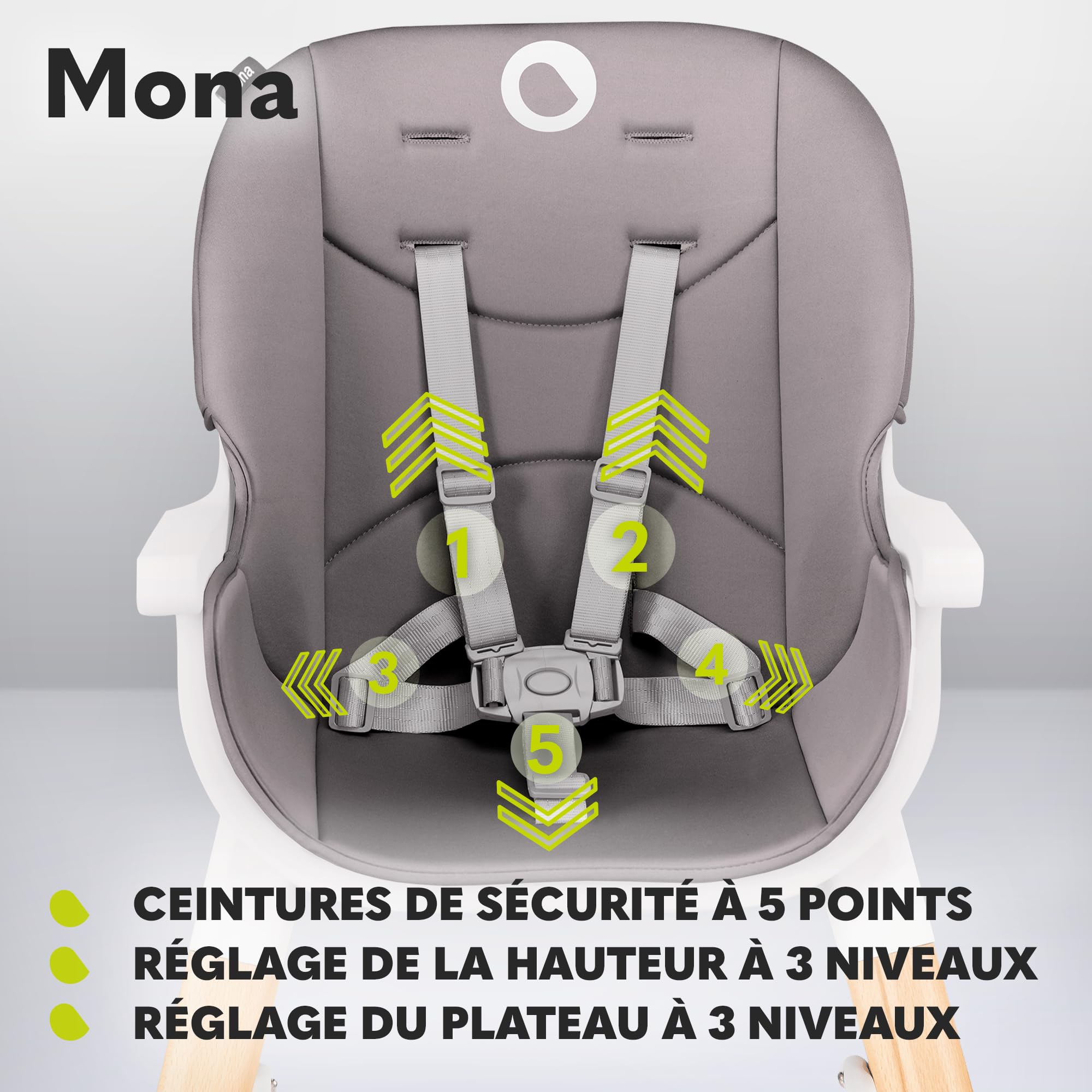 lionelo-mona-chaise-haute-b-b-4-en-1-beige-6-36-mois image 3