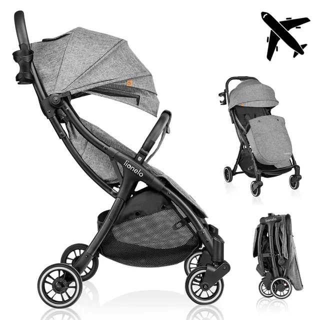 lionelo-julie-one-poussette-canne-grise-0-22-kg-compacte image 1