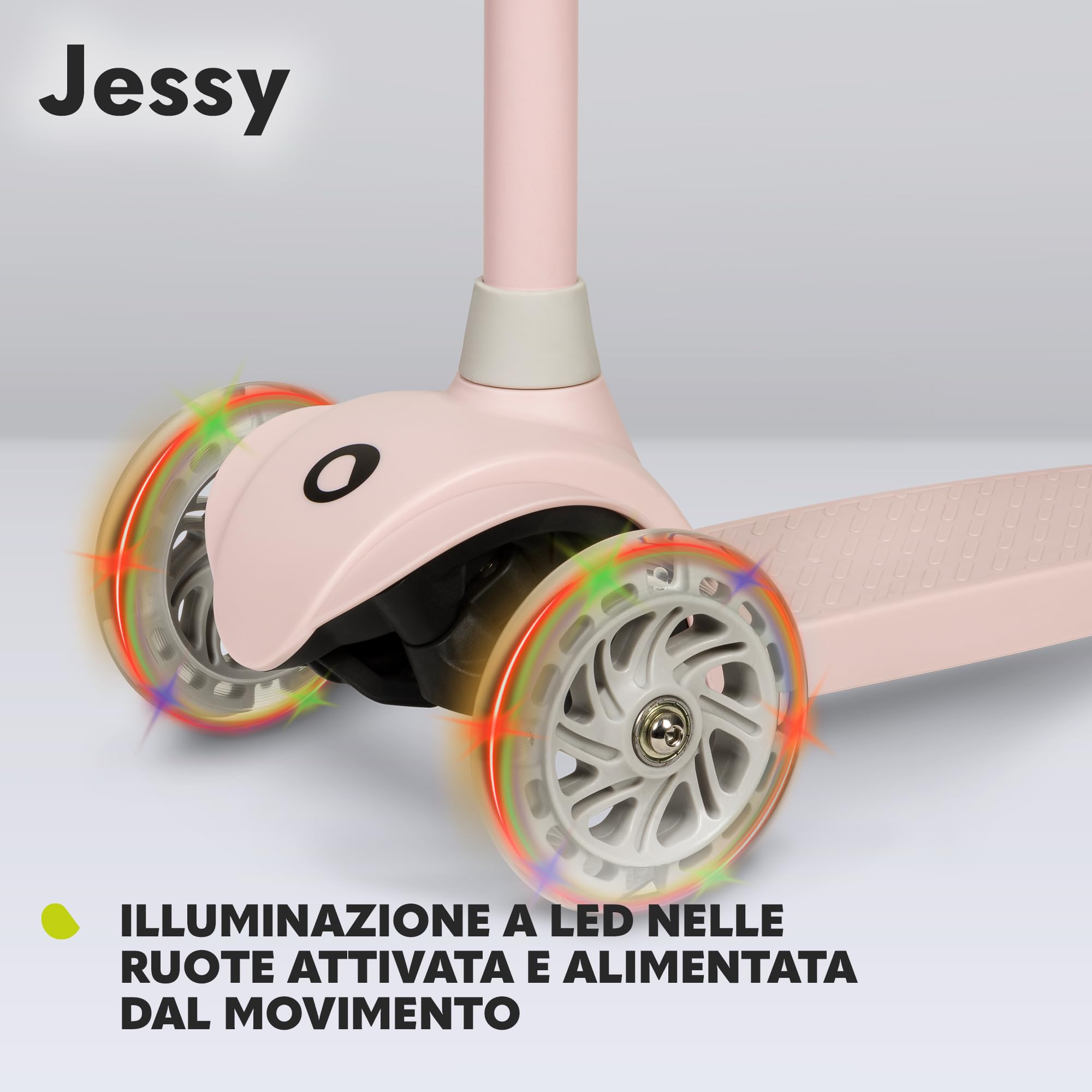 lionelo-jessy-trottinette-3-roues-enfant-pink-led-50-kg image 6