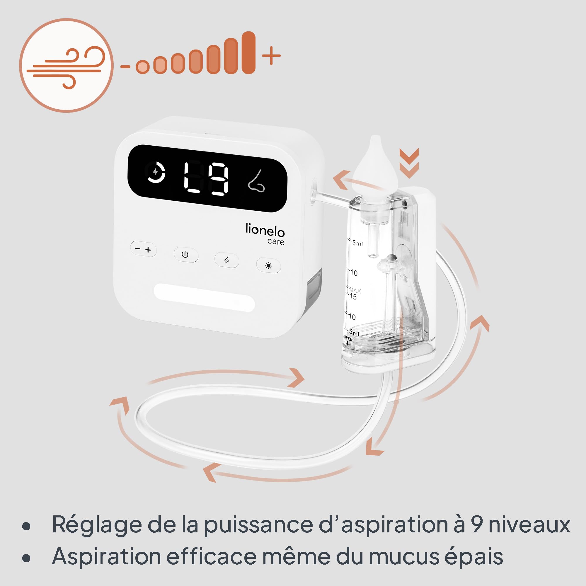 lionelo-babyair-flow-mouche-b-b-lectrique-sans-fil-9-niveaux image 2
