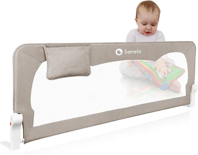 lionelo-hanna-barri-re-de-lit-beige-clair-66-cm-pliable image 1