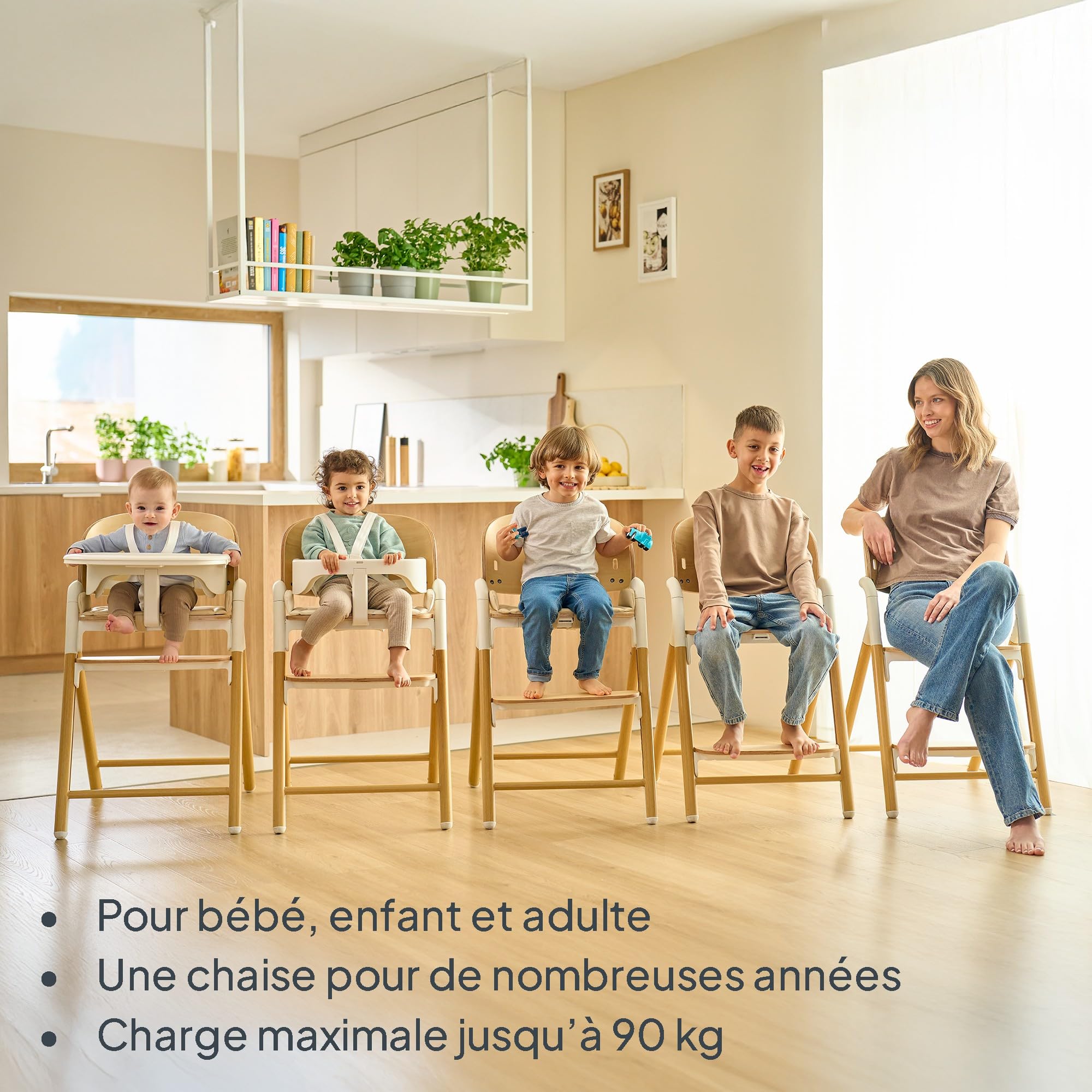 lionelo-celia-set-chaise-haute-b-b-bois-volutive-4-en-1 image 6